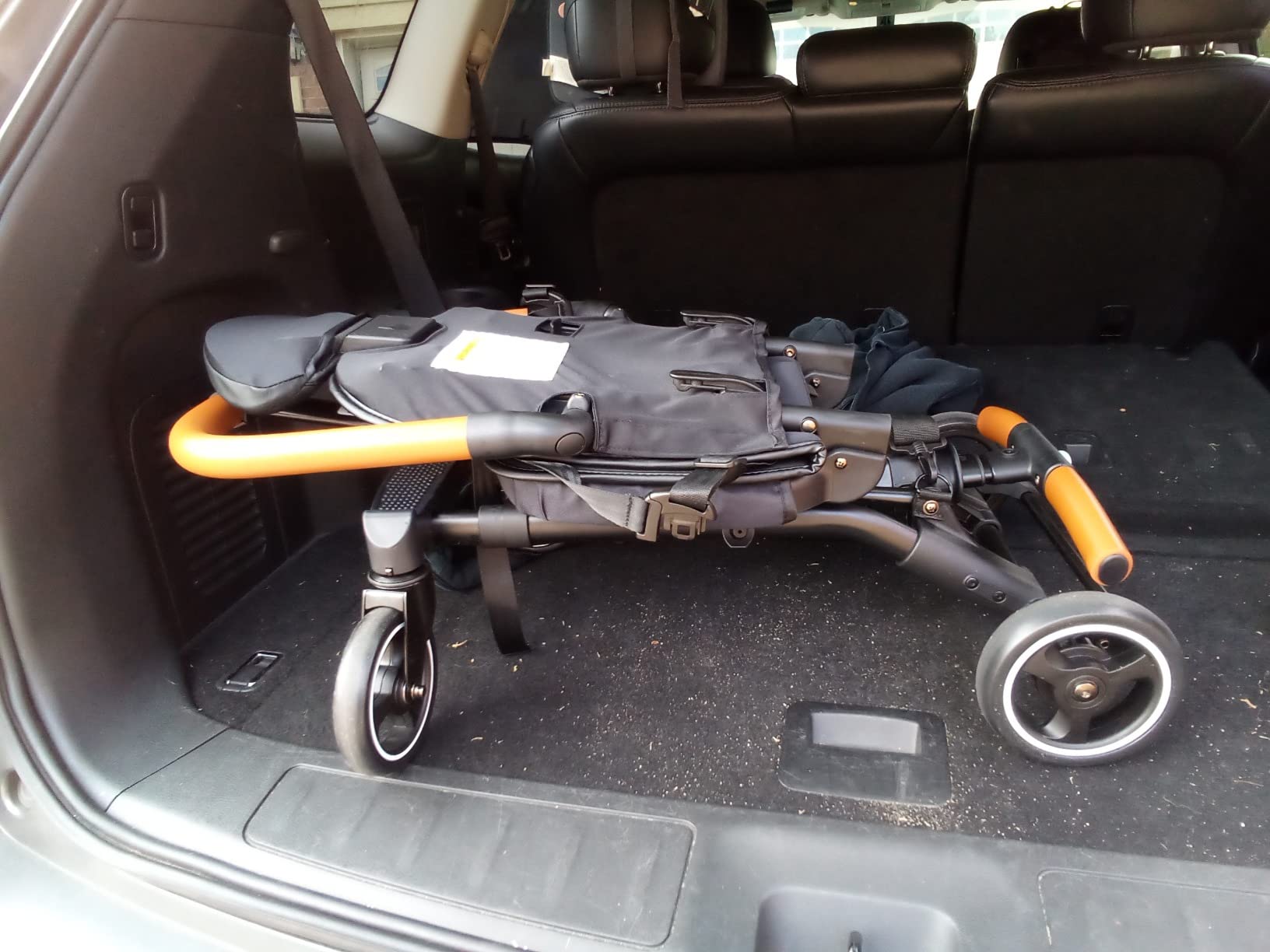 Evolur Cruise Rider Stroller with Canopy, Lightweight Umbrella Stroller with Compact Fold, Easy to Carry Travel Stroller - Noir Black customer photo 2