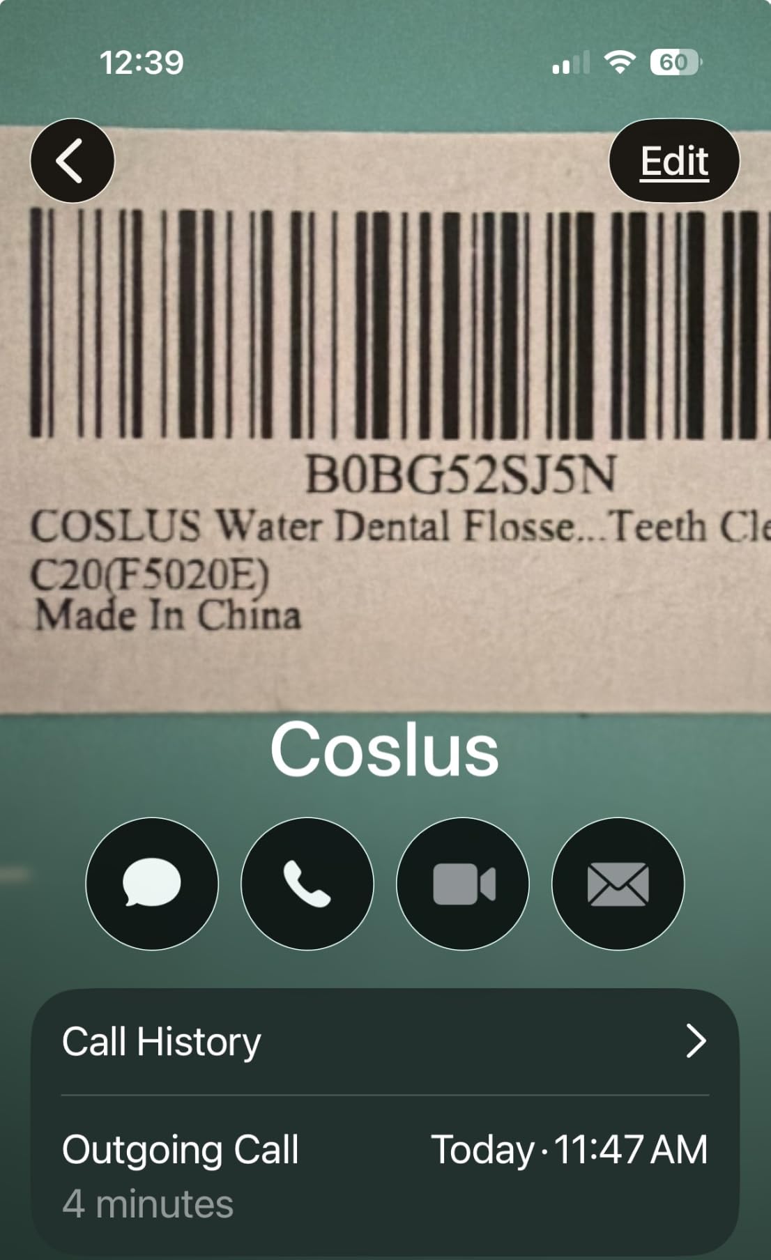 COSLUS ADA Accepted C20 Water Dental Flosser Teeth Pick, 300ML Larger Tank | Portable Rechargeable Oral Irrigator for Orthodontic & Sensitive Gums, Cordless for Travel, Family, Professional Set, Black customer photo 2
