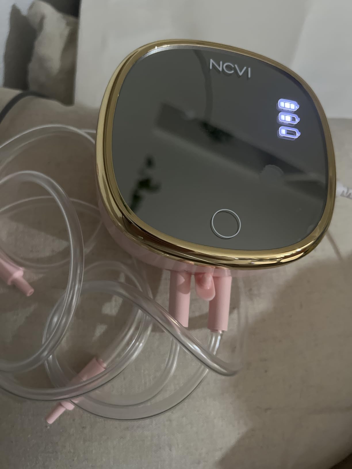 NCVI 8782 Pro Electric Breast Pump 4400mAh Battery with Night Light for Mom customer photo 1