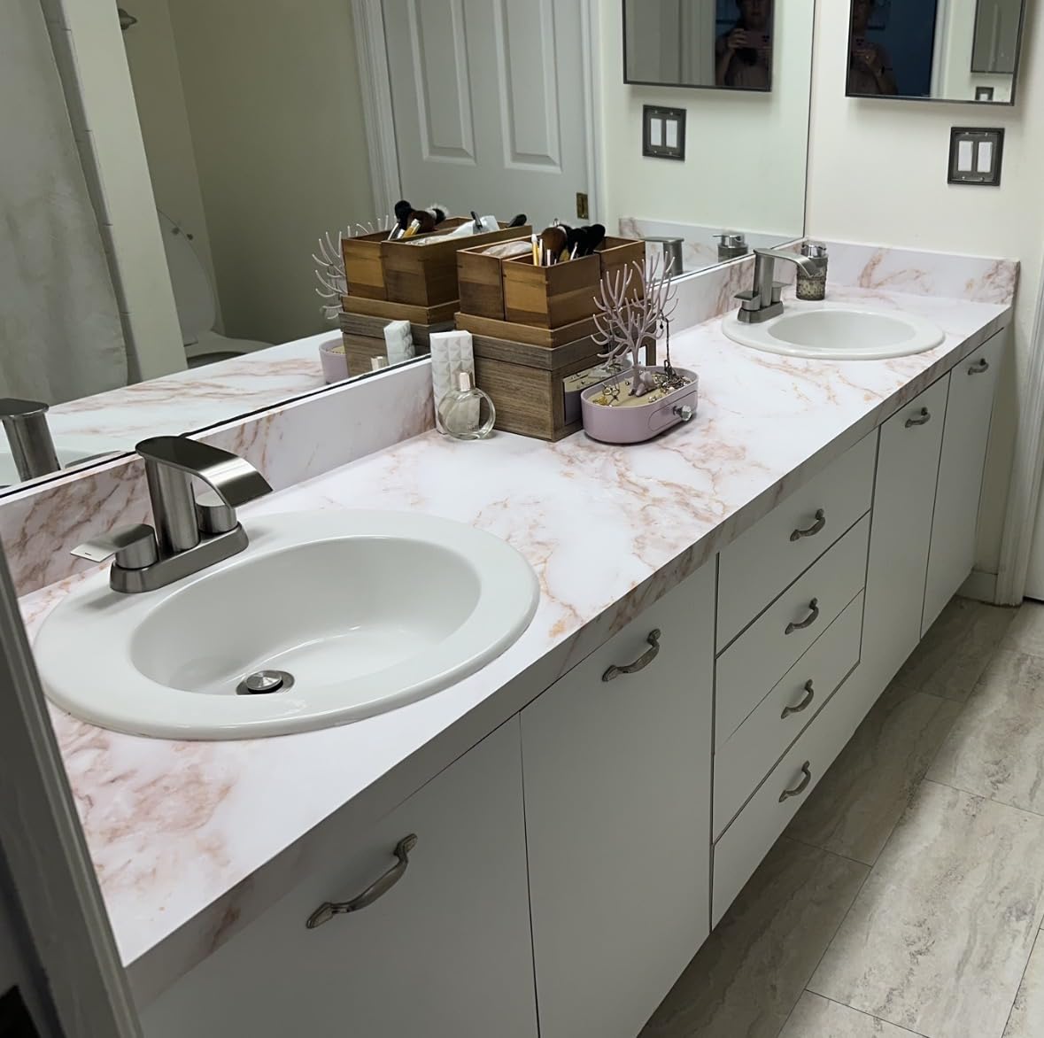 Ultimate Unicorn Waterfall Bathroom Sink Faucet Brushed Nickel 4 inch customer photo 1