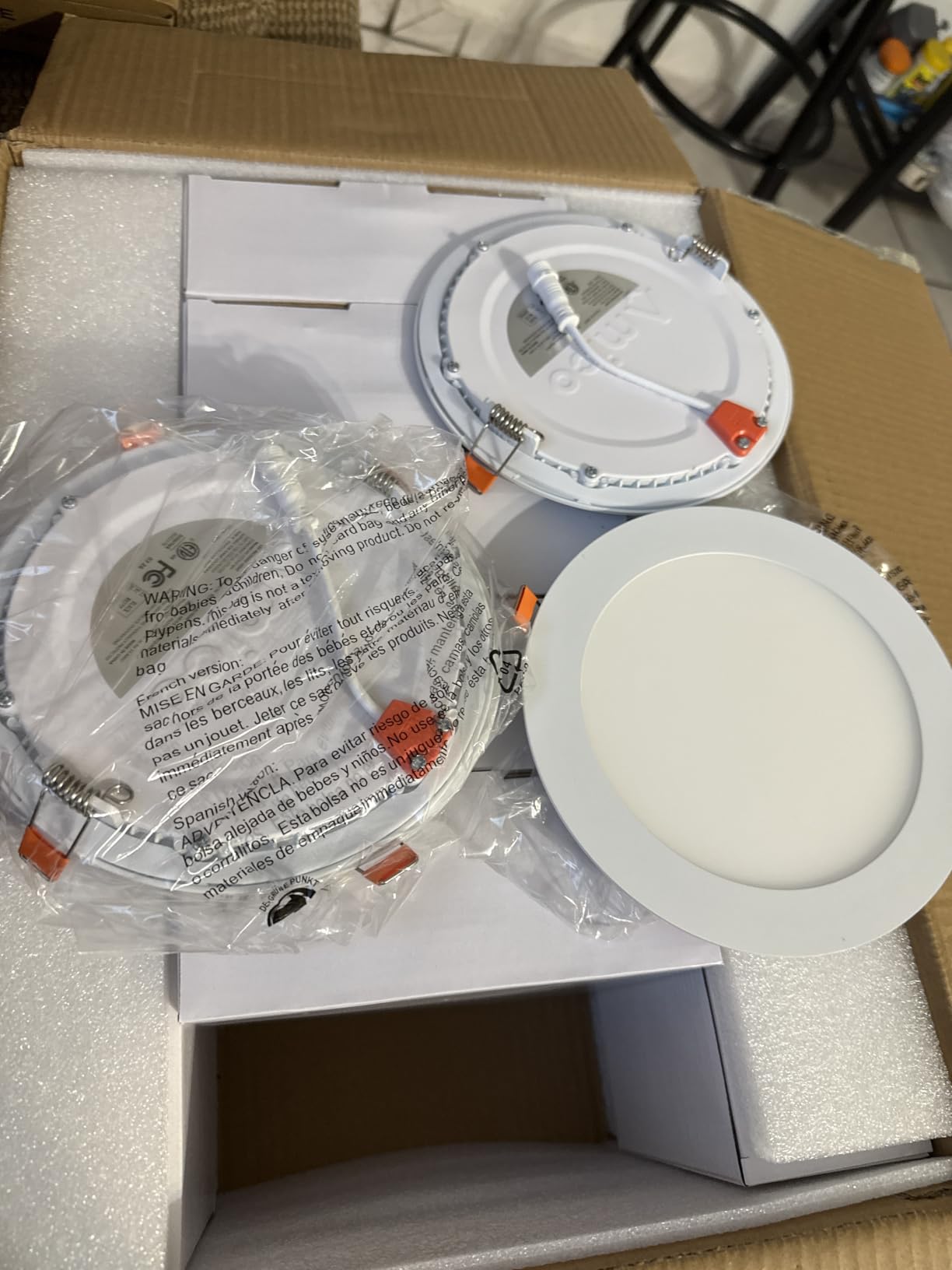 Amico 24 Pack 4 Inch LED Recessed Light with Junction Box, 5CCT, 800LM, 10W customer photo 2