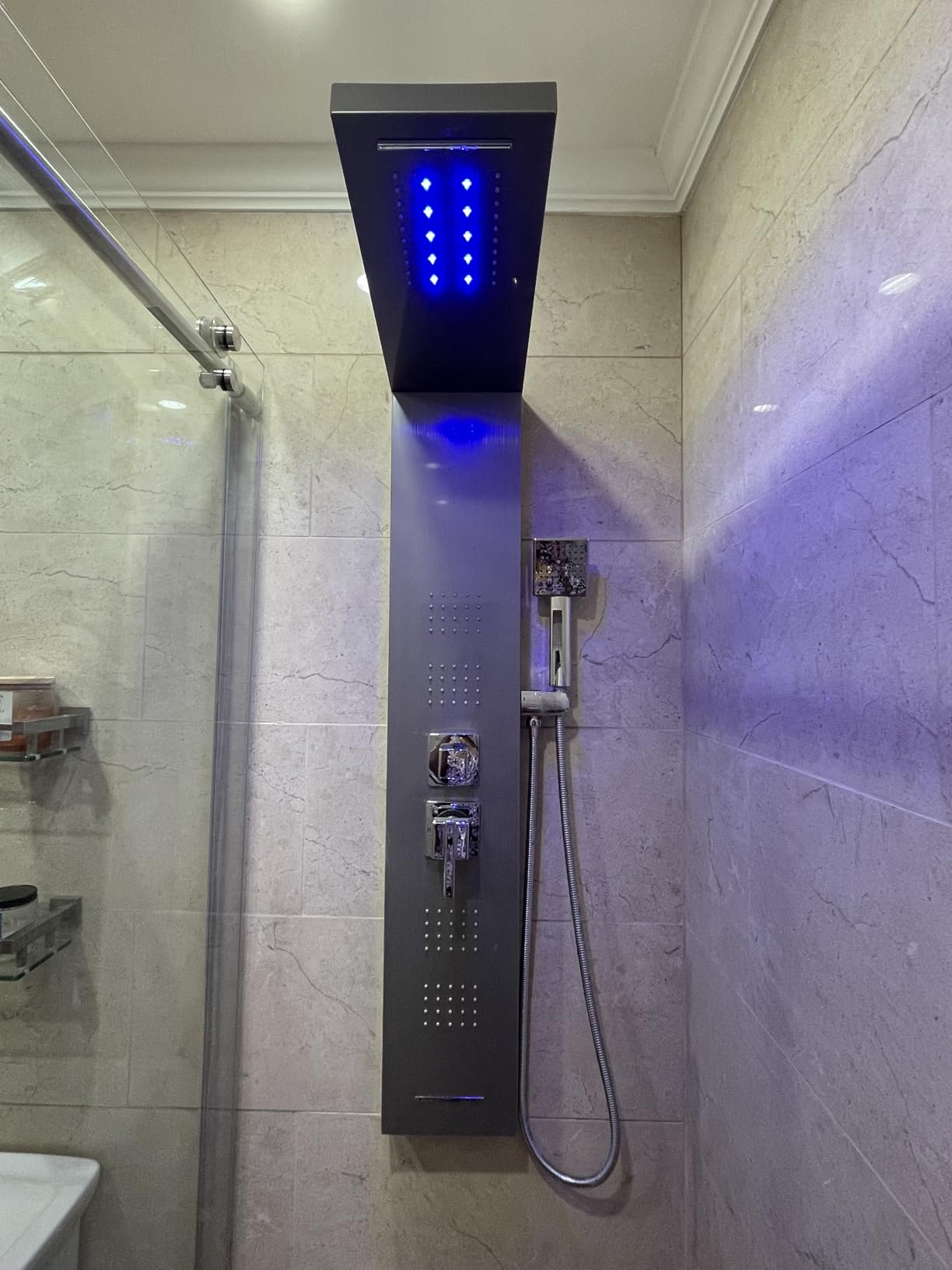 ROVOGO LED Shower Panel Tower System with Lights, 5 Shower Modes, 46.5 Inch customer photo 1
