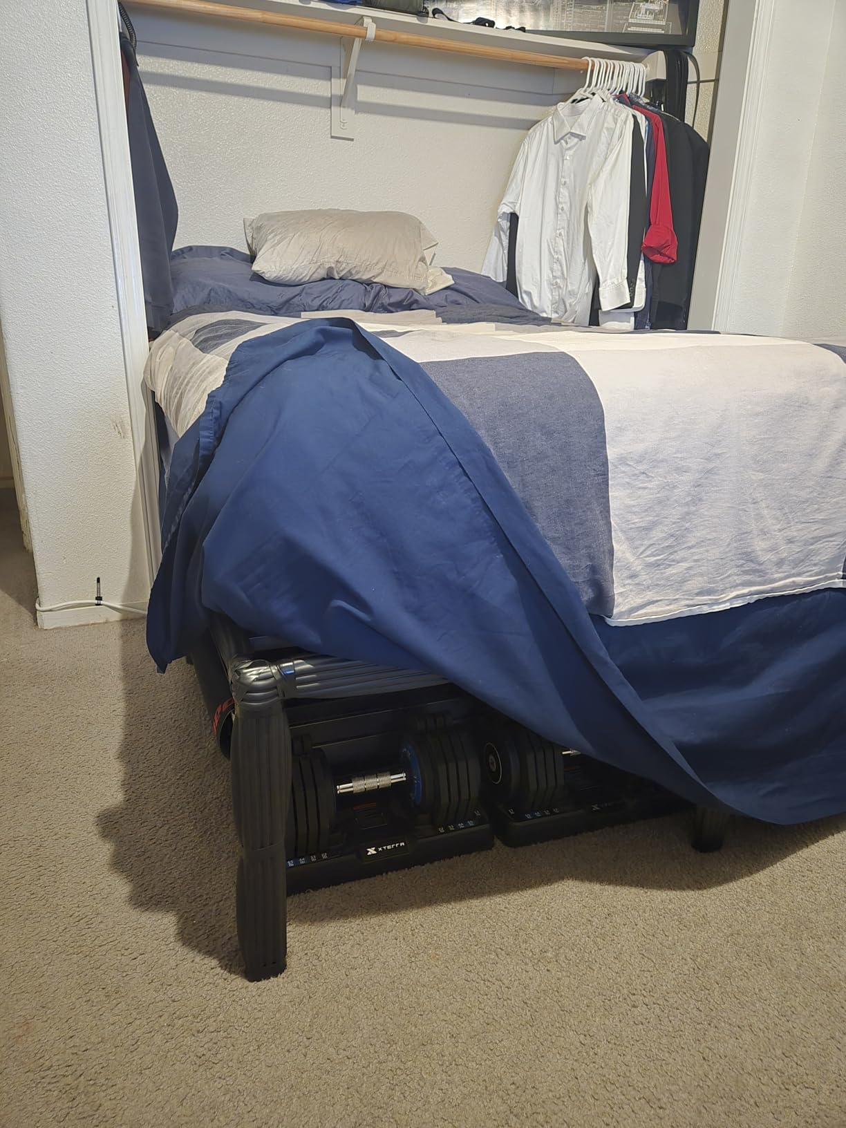 Hafenpo 14 Inch Queen Bed Frame - Sturdy Metal Platform Queen Size, No Box Spring Needed, Heavy Duty, Easy Assembly, Strong Bearing Capacity, Under Bed Storage, Black customer photo 2