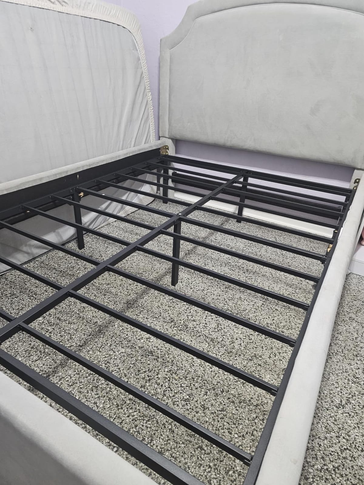 Hafenpo 18 Inch Full Bed Frame, Under Bed Storage, Black customer photo 1