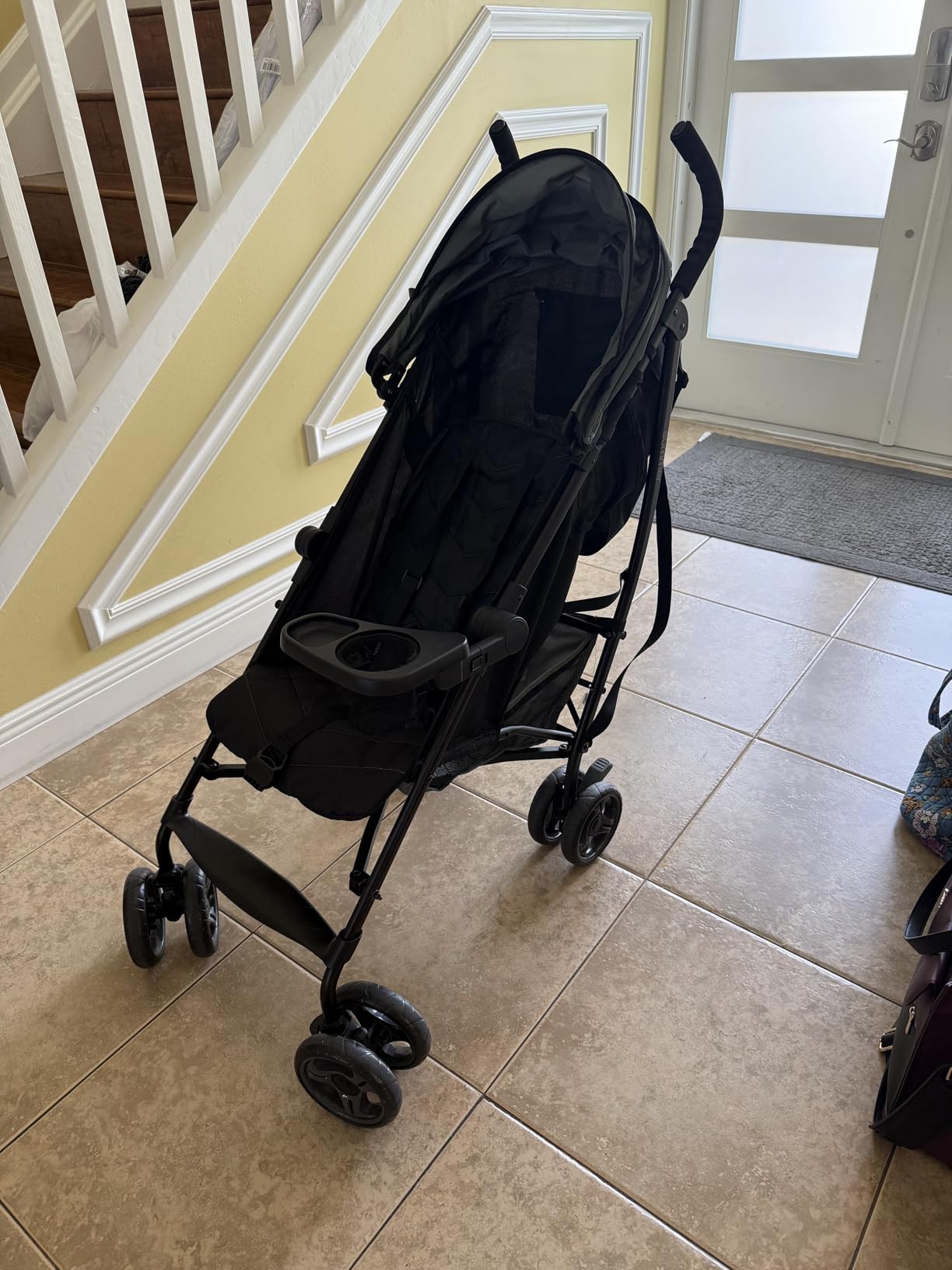 3Dlite ST Convenience Stroller, Black & Gray - Lightweight Stroller with Steel Frame, Large Seat Area, Multi-Position Recline, Large Storage Basket - Infant Stroller for Travel and More customer photo 2