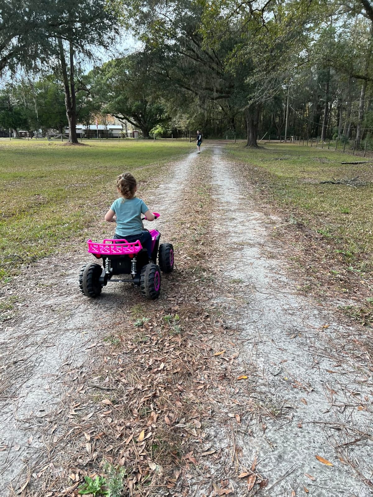 Soar Four Wheeler for Kids – Electric Kids ATV 4 Wheeler for Ages 3–8, 12V Ride On Quad with LED Lights, Music, High/Low Speed, USB/TF, Treaded Tires,Pink. customer photo 2