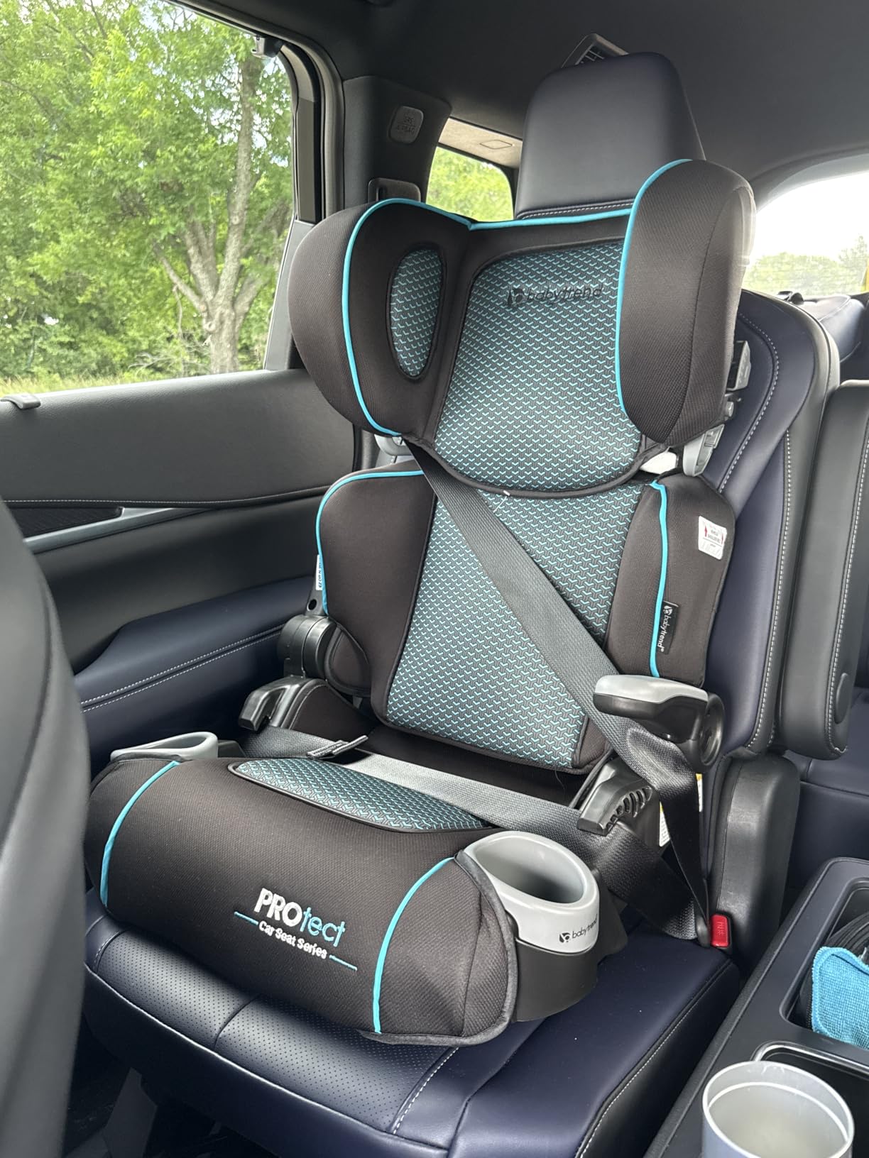 Baby Trend Protect 2-in-1 Folding Belt-Positioning Booster Seat, Midnight Black customer photo 1