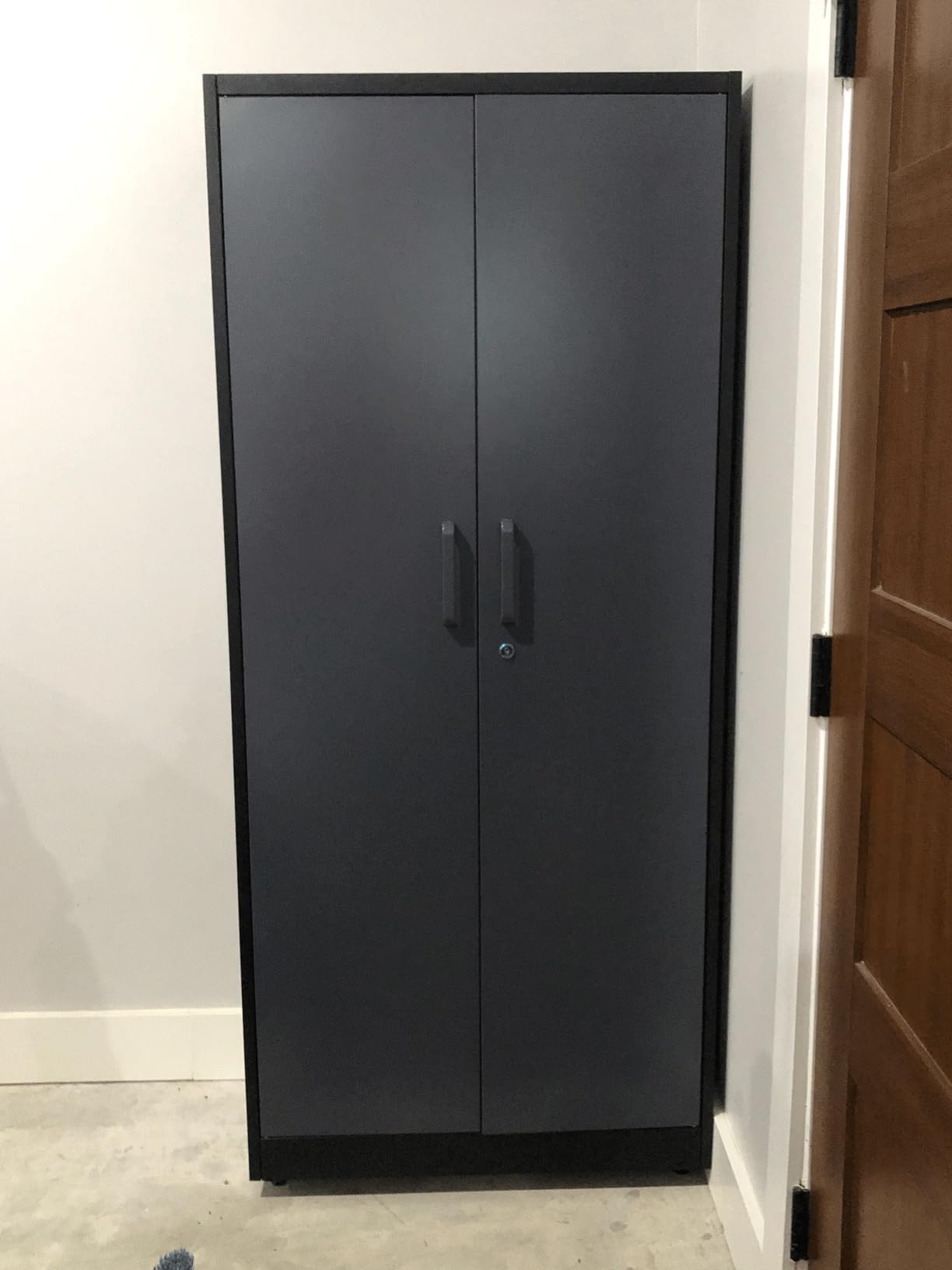 STANI 2 Drawer Lateral File Cabinet - Metal Storage Cabinet with Locking Drawers for Letter/A4 Size Files (Black) customer photo 1