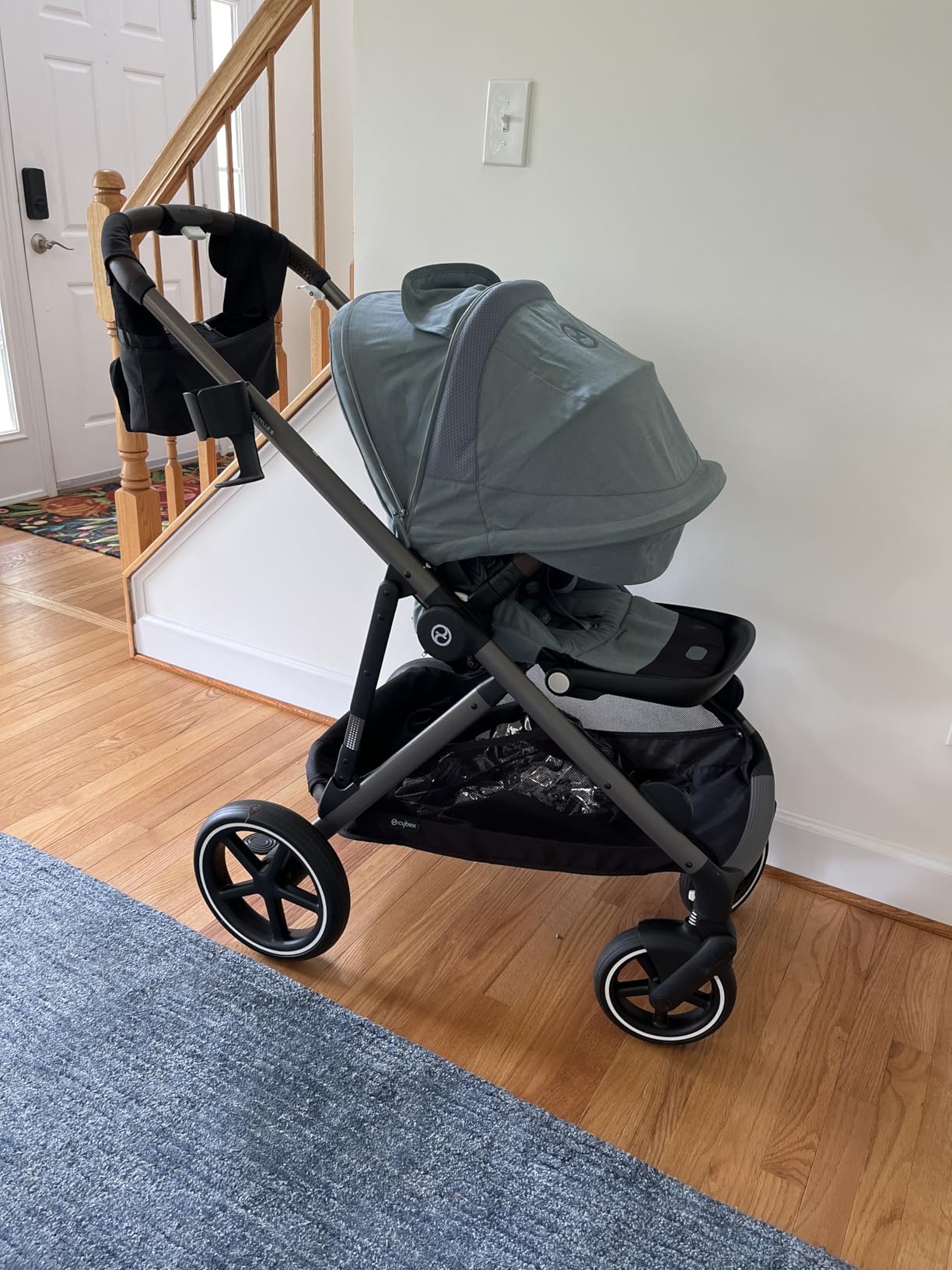 Cybex Gazelle S All-in-One Toddler and Baby Stroller with Over 20 Modular Configurations, Ergonomic Near-Flat Recline, Shopper Basket, and Compact Fold, Moon Black, Silver Frame customer photo 1