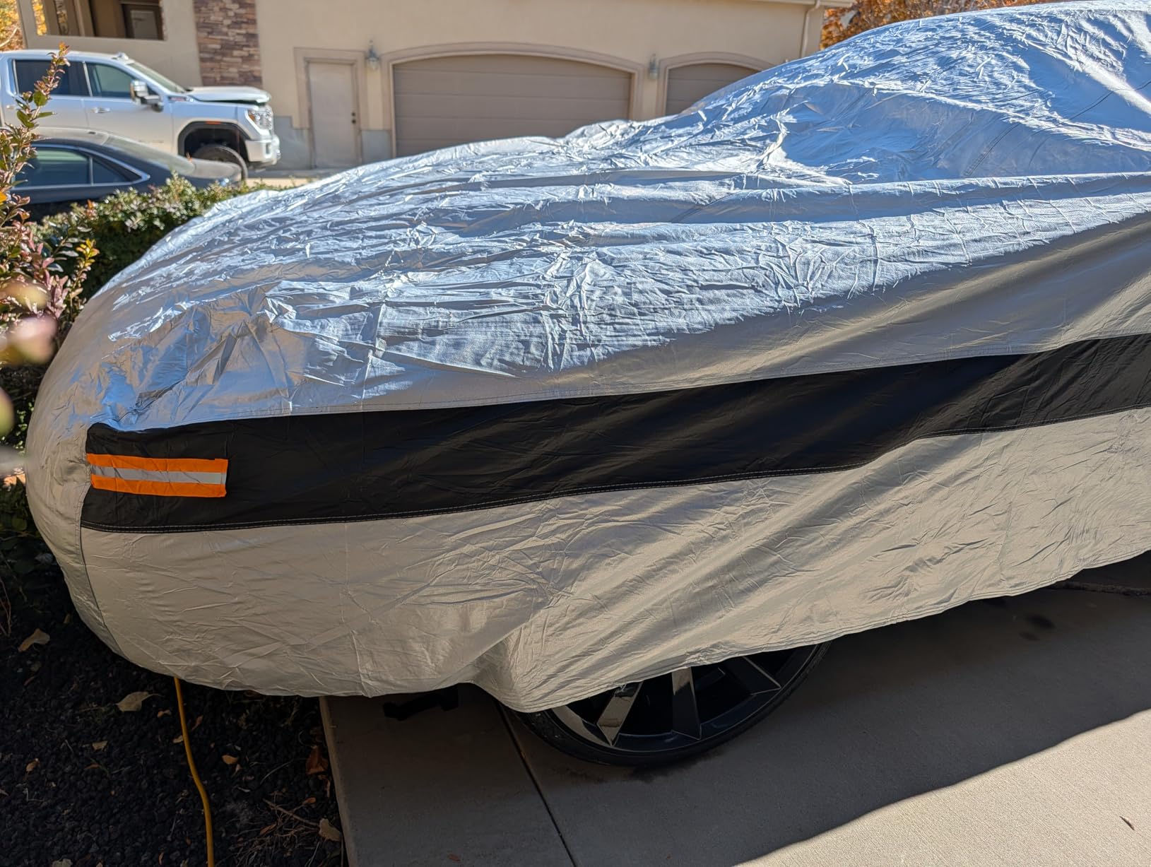 10 Layers Car Cover Waterproof All Weather for SUV,100% Waterproof Outdoor Car Covers Rain Snow UV Dust Protection. Custom Fit for BMW X3, Audi Q5, Nissan Rogue, Chevy Equinox,etc customer photo 2