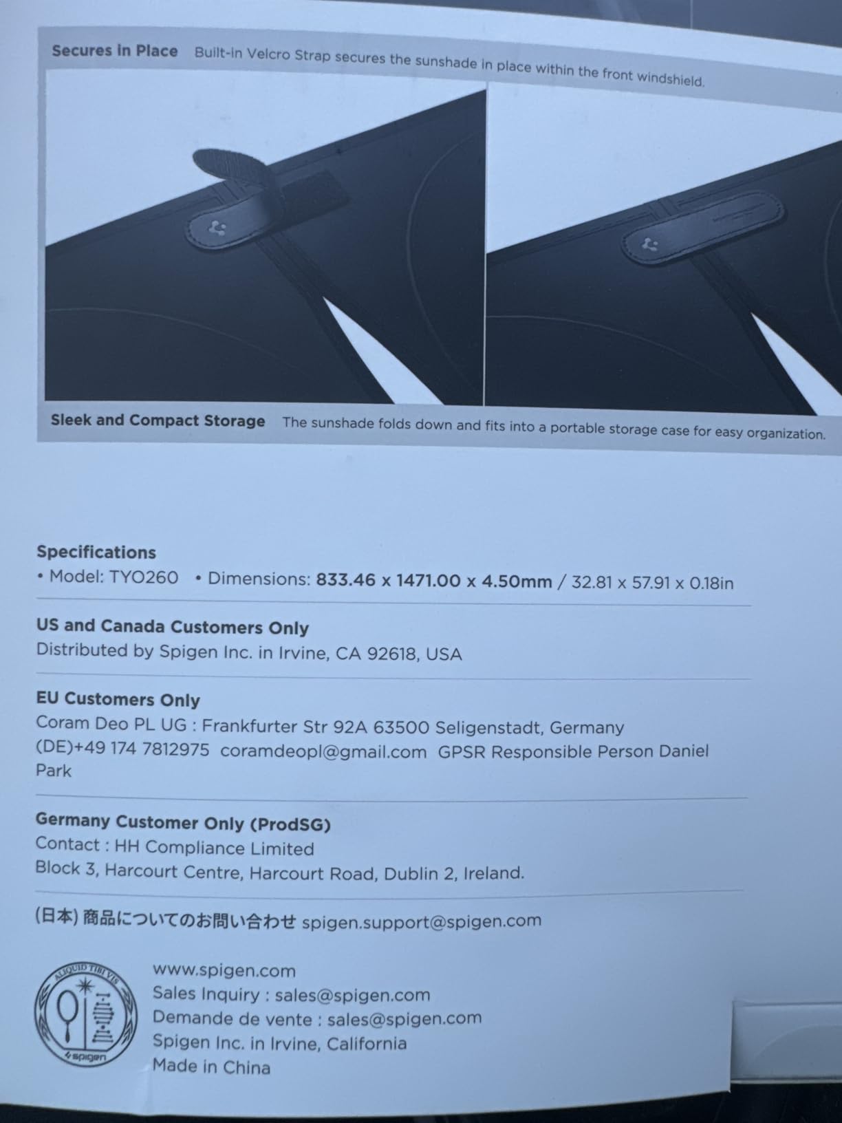 Spigen ZeroGap Windshield Sunshade for All Tesla Model Y & 3 customer photo 1