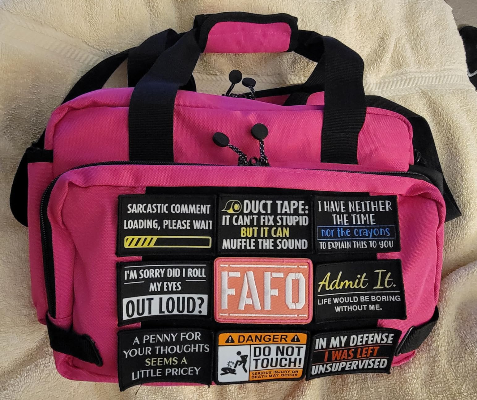 Tactical Pistol Range Bag for 3 Handguns with Lockable Zippers customer photo 2