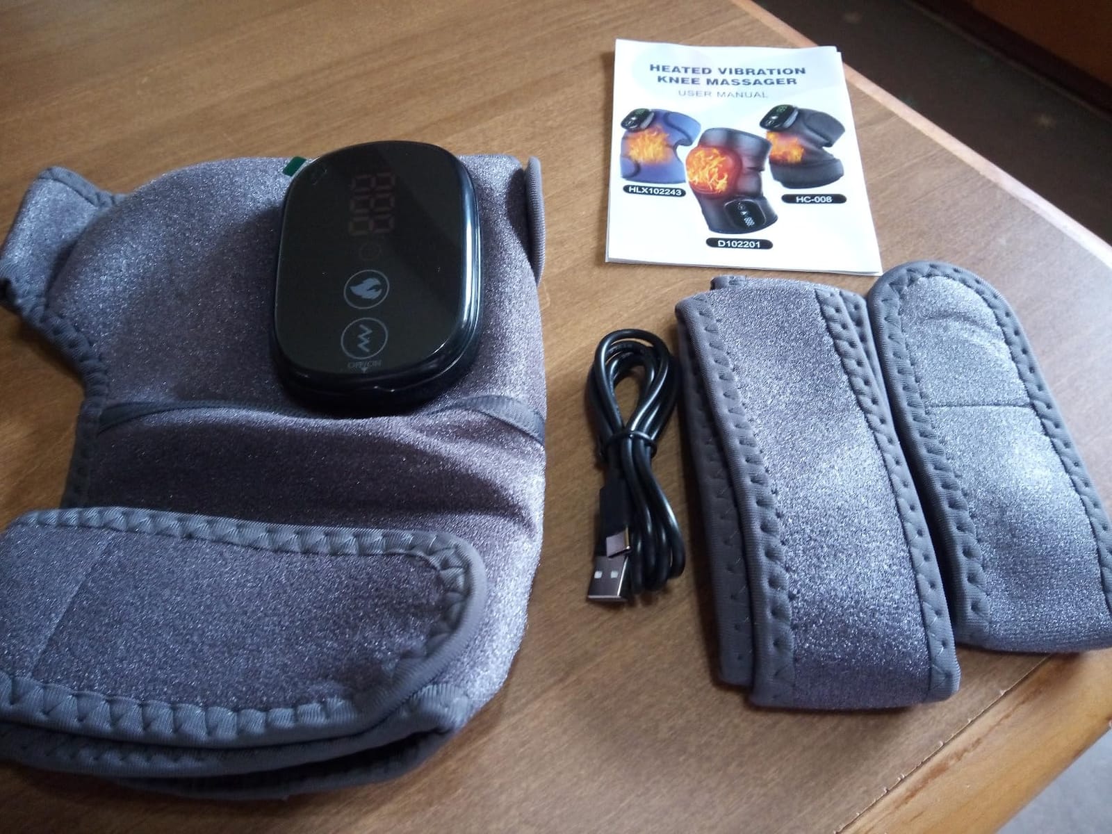 FSA Eligible Knee Massager with Heat and Vibration, Knee Heating Pad for Arthritis with Massage, Heated Knee Brace Wrap Black customer photo 1