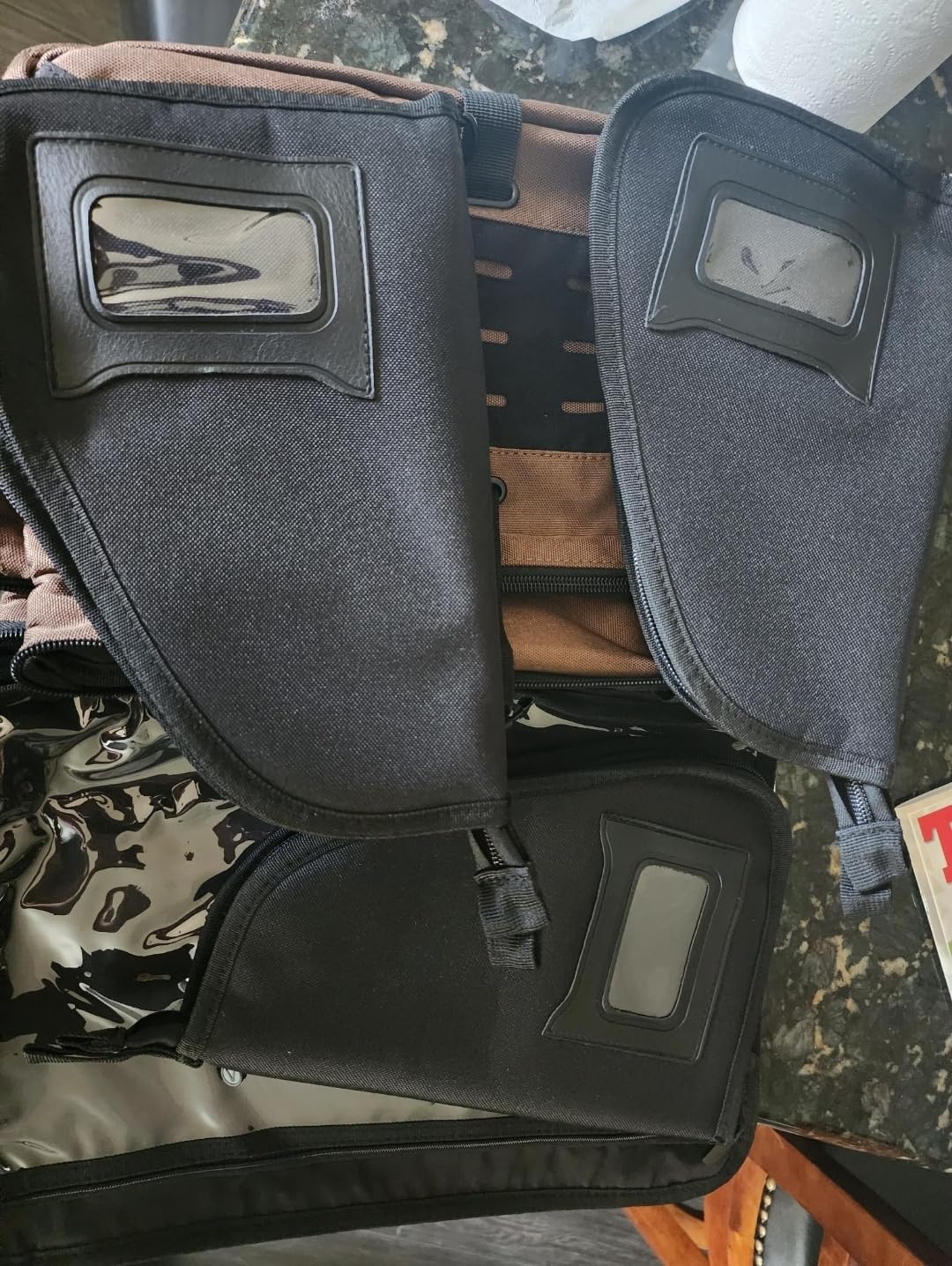 Large Pistol Range Bag Shooting for 5-7 Handguns- Tactical Bag Pistol Cases customer photo 2