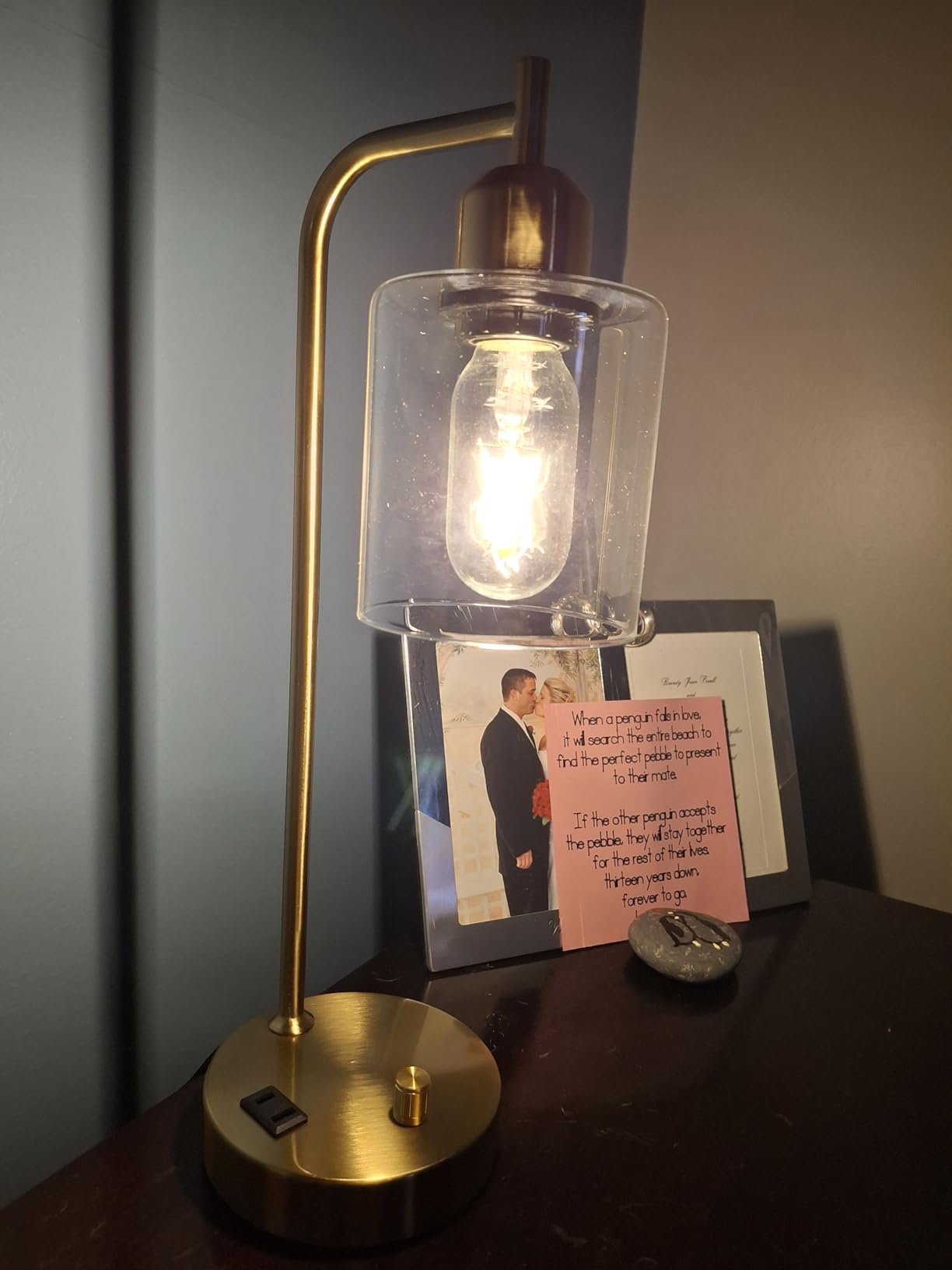 Industrial Bedside Lamps Set of 2, Fully Dimmable Desk Lamps for Bedroom customer photo 1