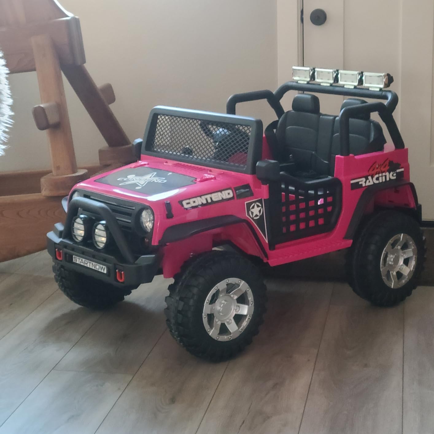 SEHOMY Electric Car for Kids 110LBS, 2-Seater, Parent Remote, Dual Motor customer photo 1