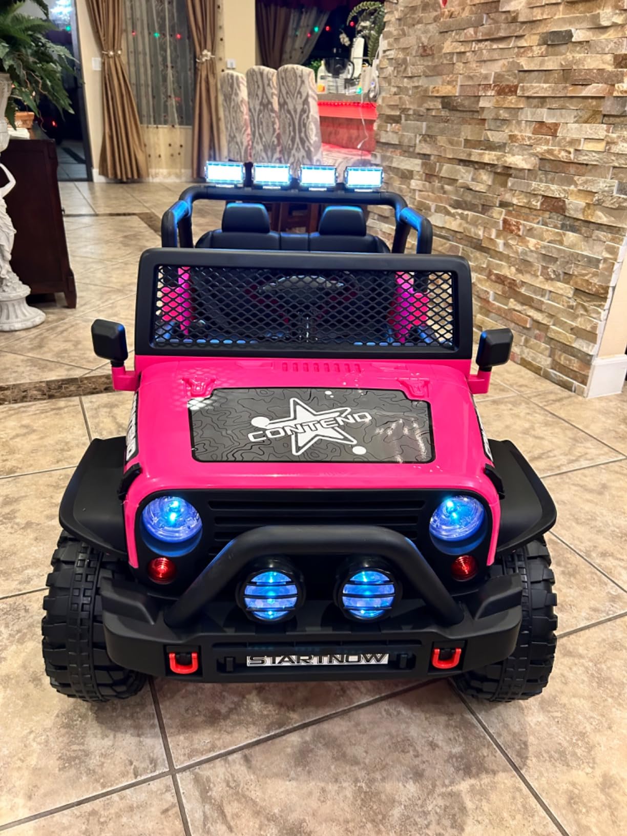 SEHOMY Electric Car for Kids 110LBS, 2-Seater, Parent Remote, Dual Motor customer photo 2