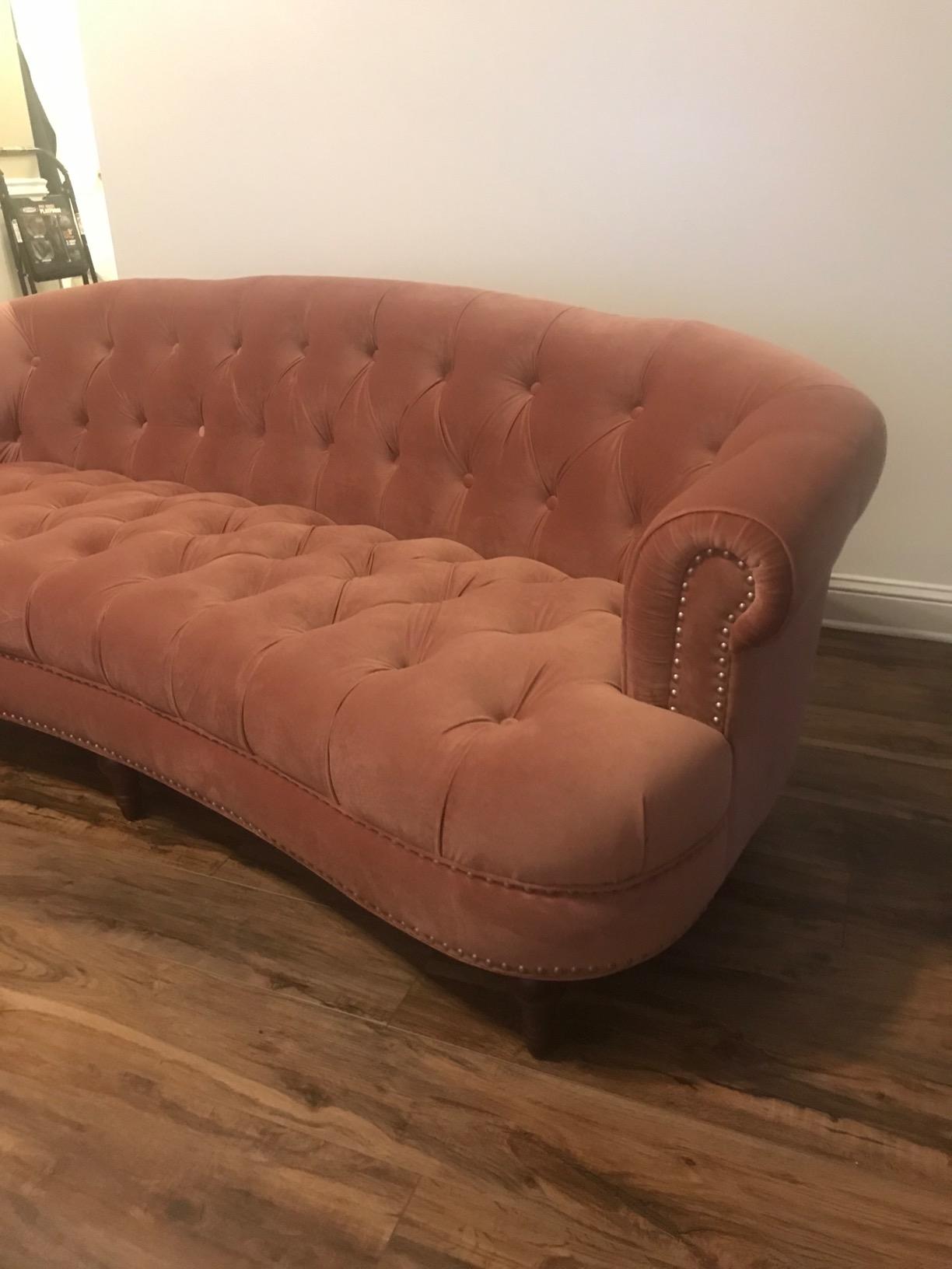 Jennifer Taylor Home La Rosa Victorian Chesterfield Tufted Sofa, Olive Green Performance Velvet customer photo 2