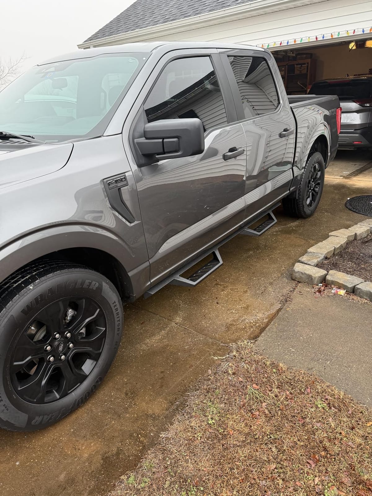 Tyger Auto LanderX Running Board Compatible with 2015-2026 Ford F-150; 2022-2026 F-150 Lightning; 2017-2026 F-250 F-350 SD | Supercrew Cab | TG-LX3F82368 | Drop Step Side Step Rail Nerf Bars customer photo 1