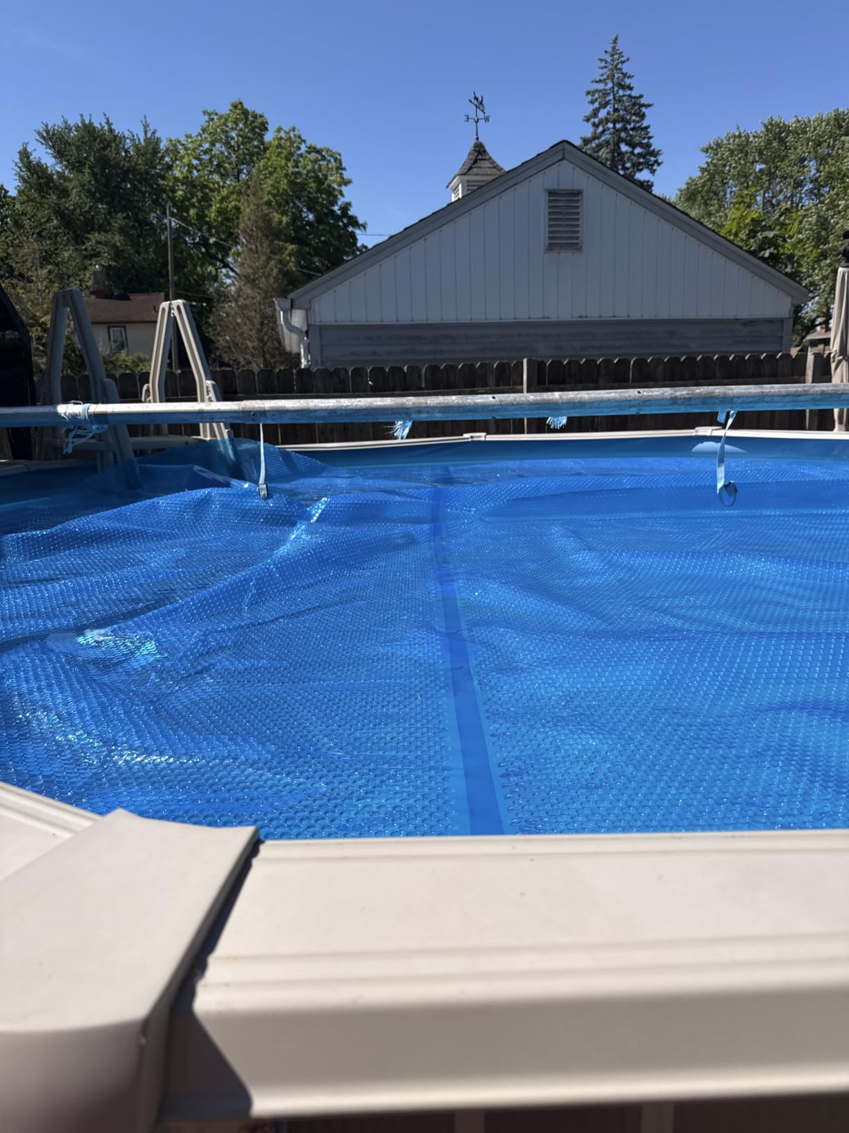 In The Swim 18' Standard Blue Round Solar Pool Cover 8 Mil customer photo 2