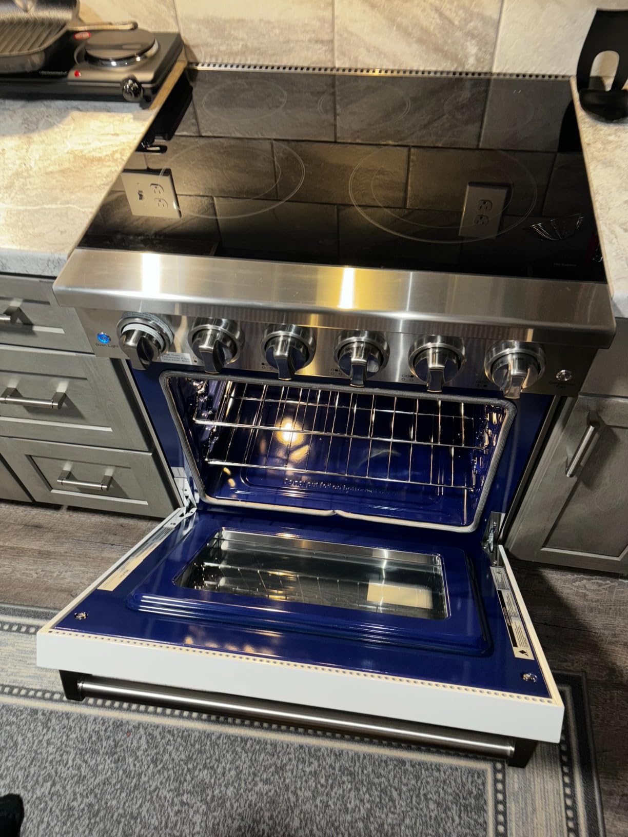 KOSTCH 30 inch Professional Electric Range with 5 Heating Elements Cooktop, 4.55 Cu. Ft. Convection Oven Capacity, Smooth Glass Top, in Stainless Steel, KOS-30RE06H (White) customer photo 2