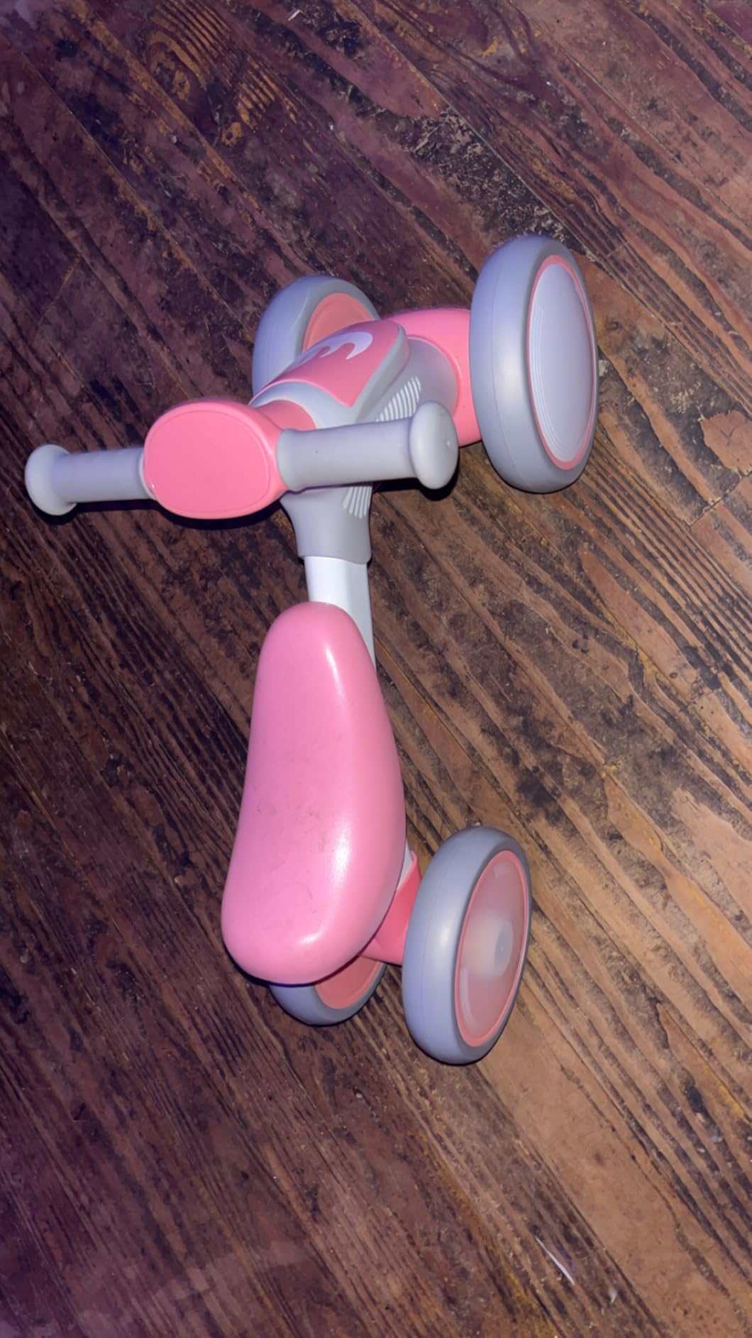 Colorful Lighting Baby Balance Bike Toys for 1 Year Old Boy Gifts, 10-36 Month Toddler Balance Bike, No Pedal 4 Silence Wheels & Soft Seat First Bike, One Year Old Boy Birthday Gift. customer photo 1