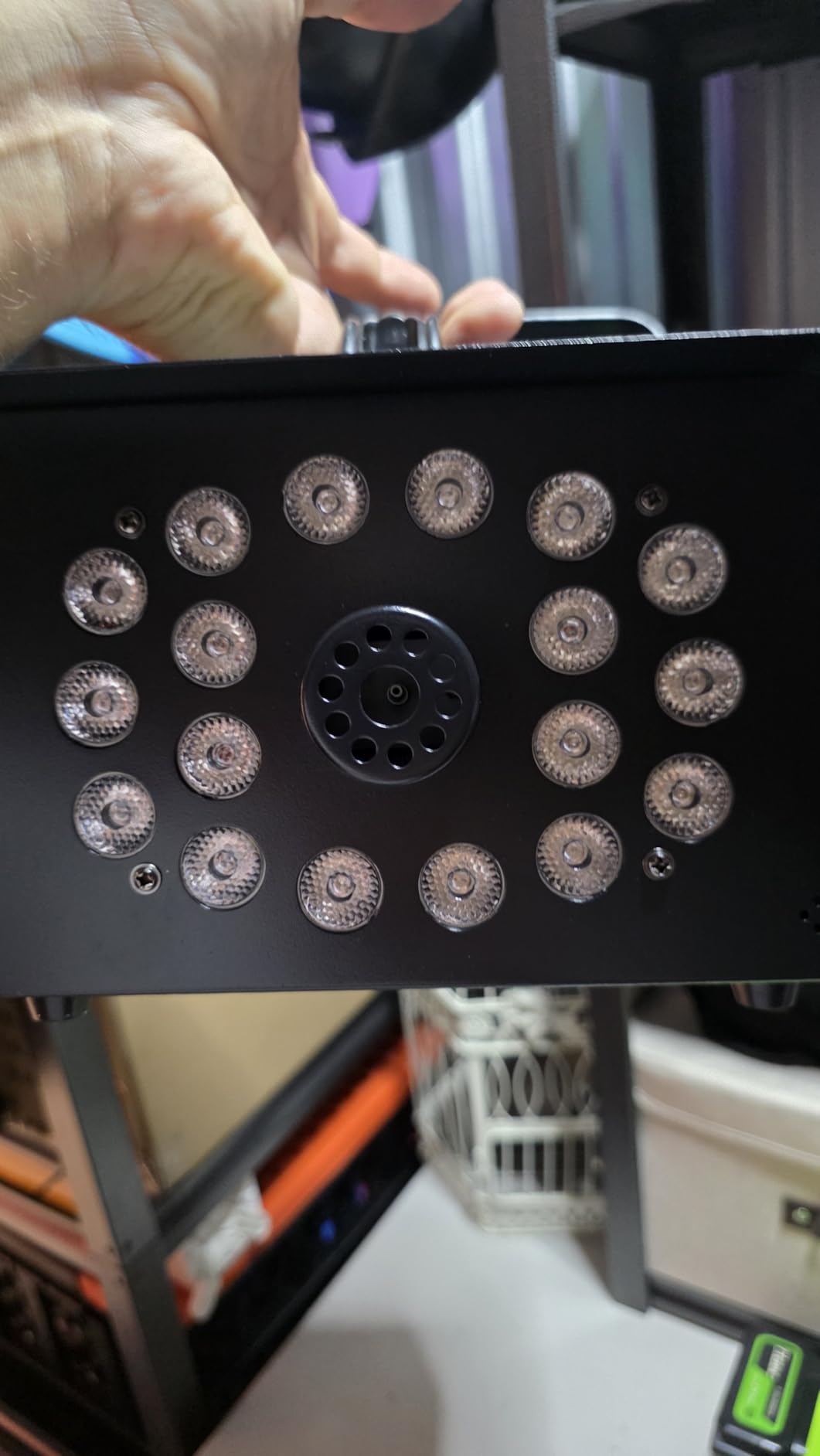 1200W Fog Machine Halloween Outdoor, 18 Lights 6000 CFM Smoke Machine Fog customer photo 2