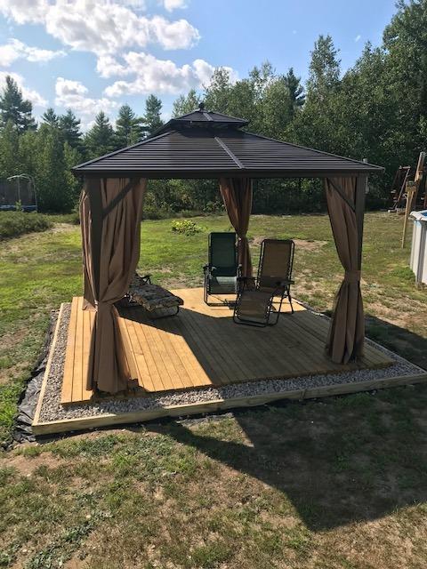 EROMMY 10' x 12' Hardtop Gazebo, Aluminum Frame Gazebos with Galvanized Steel Double Roof, Permanent Outdoor Metal Pavilion with Curtain and Netting for Patio, Lawn, Deck customer photo 2