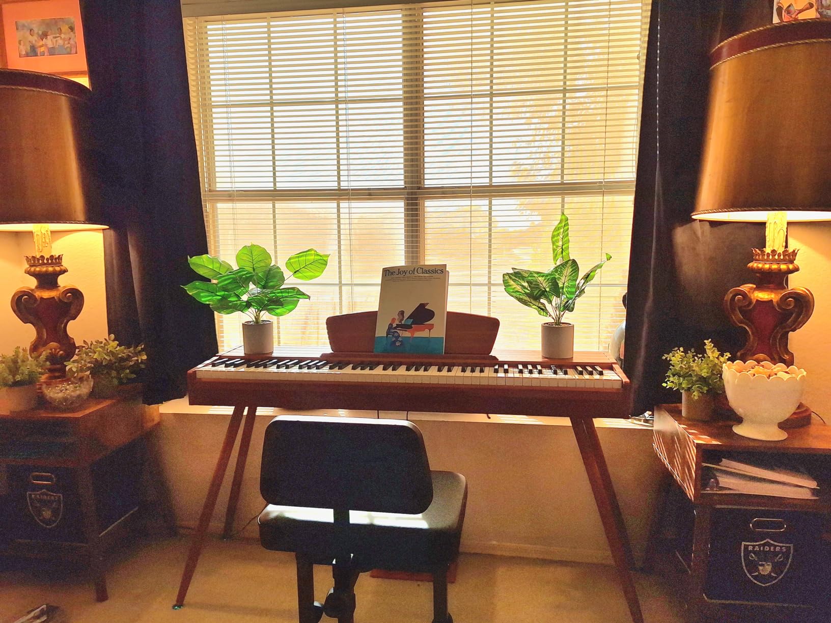 Donner DDP-80 Electric Piano 88 Keys Weighted Piano, Hammer Mechanism II, Home Digital Pianos Full Size Keyboard with Stand, Triple Pedal, USB MIDI and Headphone Jack, Walnut Wood Colour customer photo 1