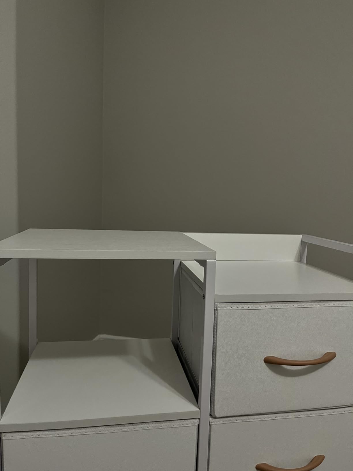 Furnulem White Dresser for Bedroom, 5 Drawer Small Fabric Closet Dresser customer photo 1