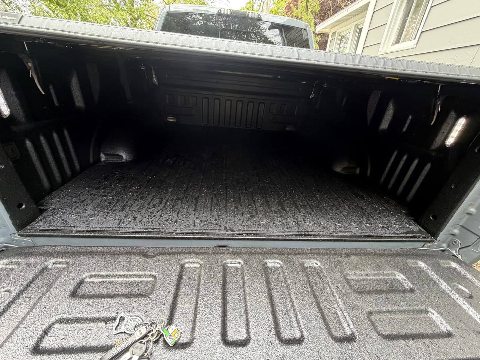 GEEDAR Heavy Duty Rubber Bed Mat for 2015-2026 Ford F-150 5.5 ft CrewCab Bed Liner, Includes 22-26 Lightning Crew/Super Crew, All Weather F-150 5.5 ft Bed Mat, Ford F150 Accessories, Black customer photo 2