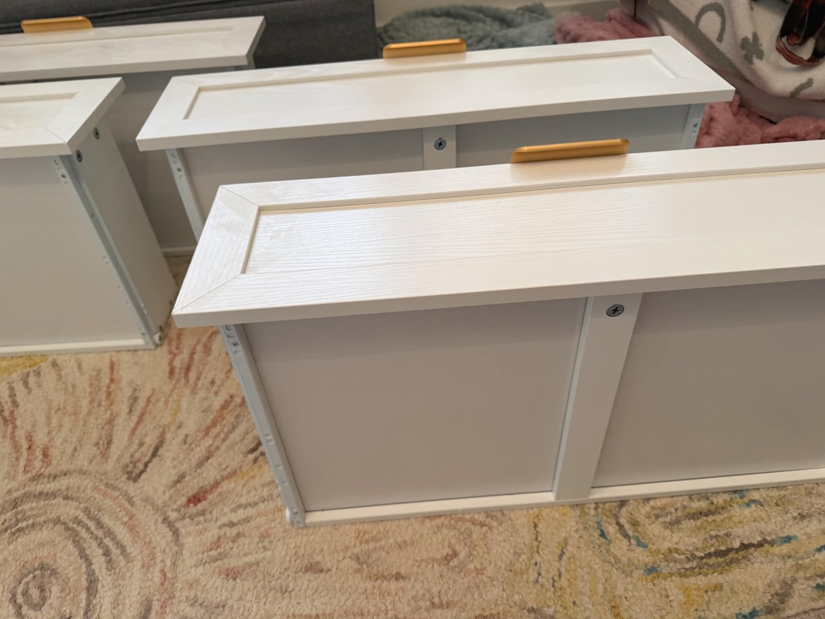 FTZxHKLX White 4 Drawer Dresser for Bedroom, Modern Chest of Drawers customer photo 2
