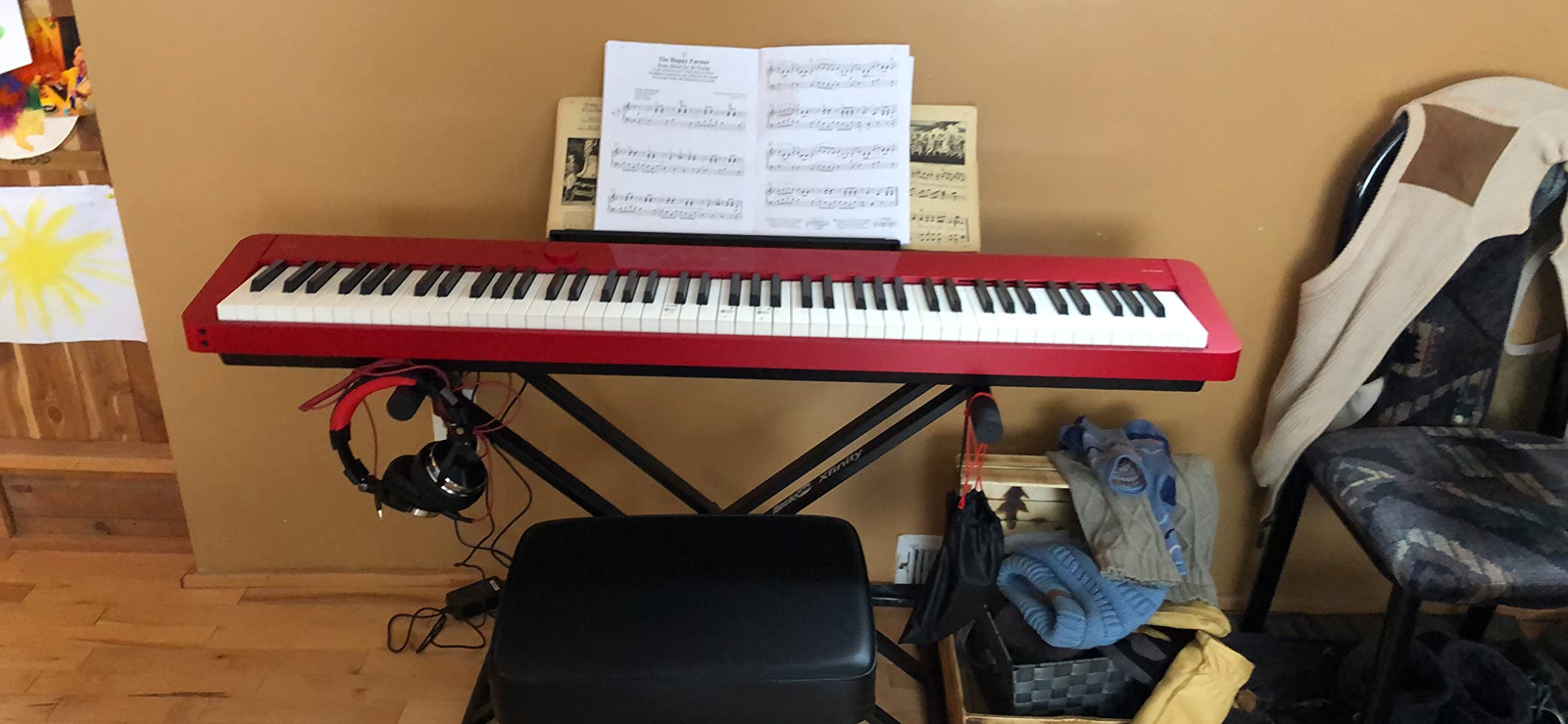 Casio Privia PX-S1100 – 88-Key Touch-Responsive Weighted Digital Piano | Ultra-Portable | Superior Sound | German Grand Tone, Bluetooth, Casio Music Space App | Mellow Beige customer photo 1