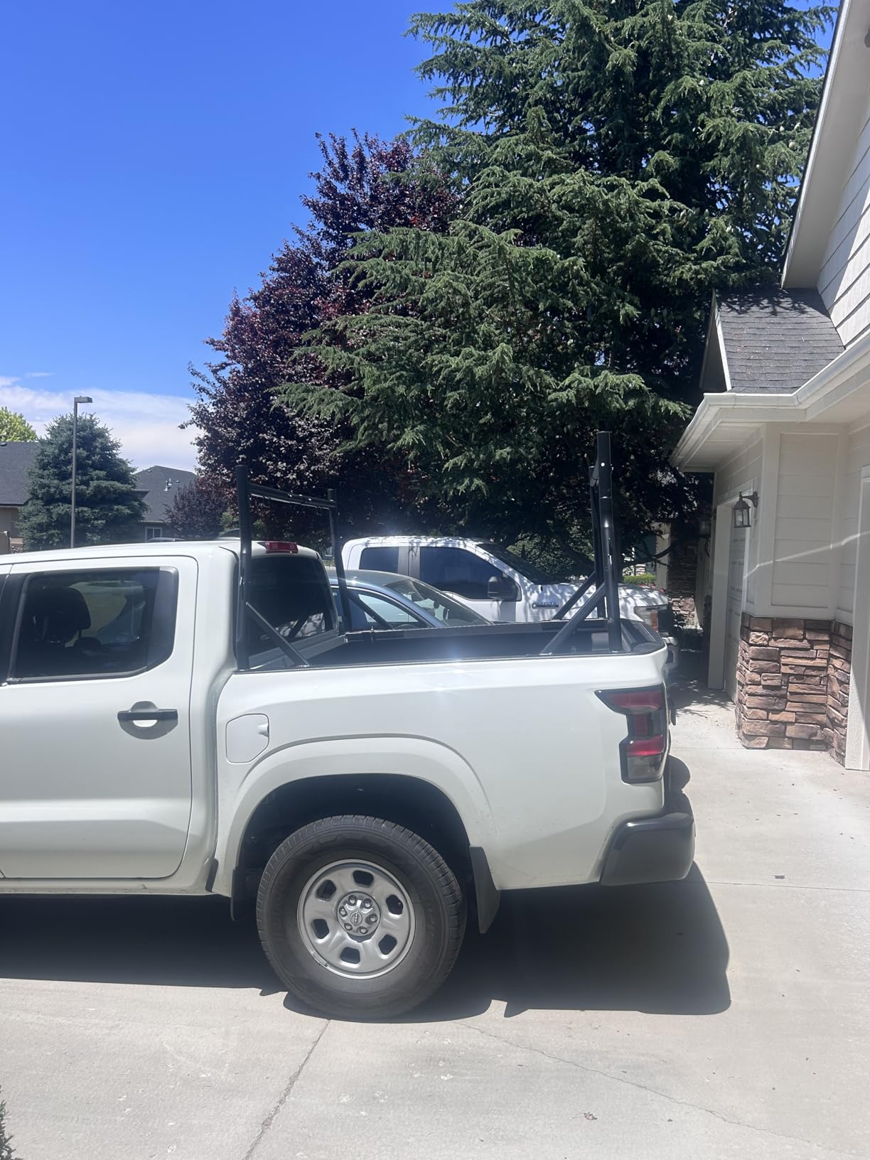 Non-Drilling Steel Truck Rack, Extendable Truck Bed Ladder Rack | Heavy Duty, Fit for 52