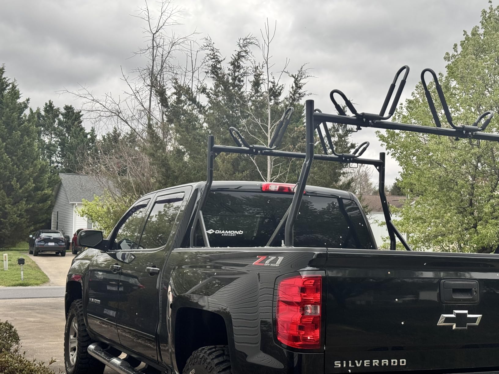 Non-Drilling Steel Truck Rack, Extendable Truck Bed Ladder Rack | Heavy Duty, Fit for 52