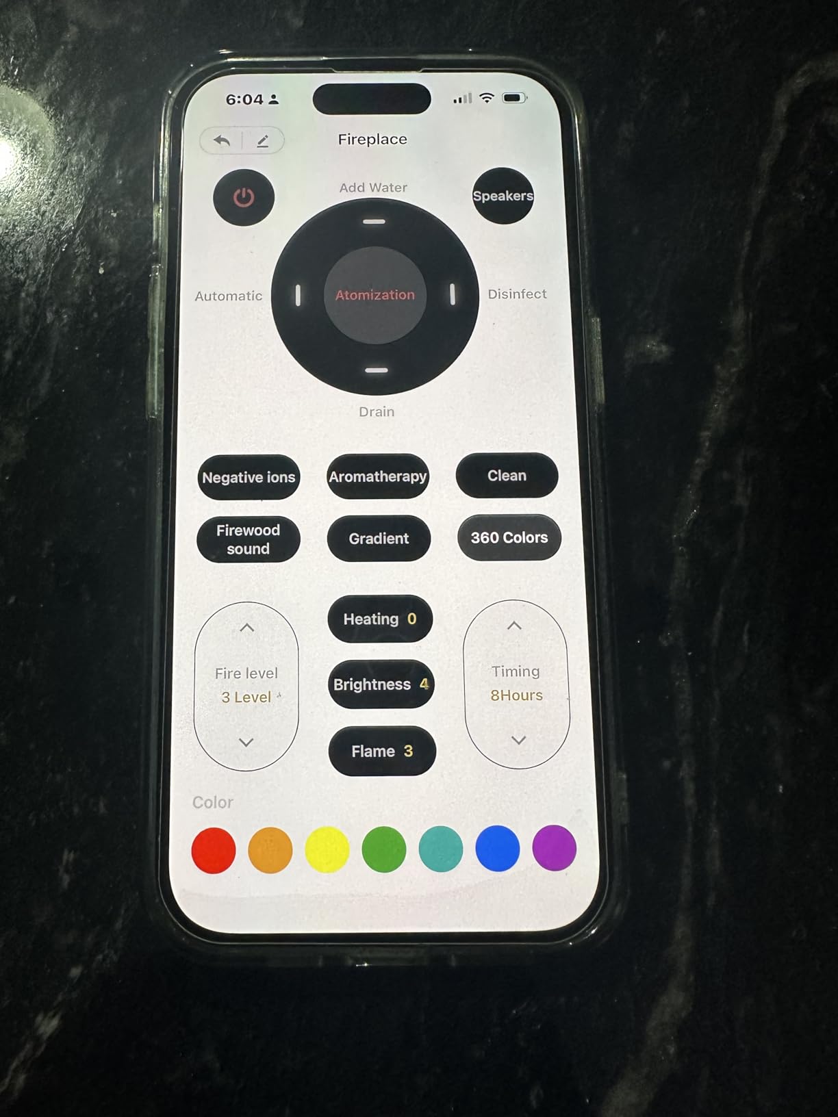 3D Water Vapor Fireplace, Stainless Steel Multi-Color Smart Fireplace with Voice Control, Remote, No Heat Cool Mist Flame, Safety for Kids & Pets, Recessed Built-in (37) customer photo 2