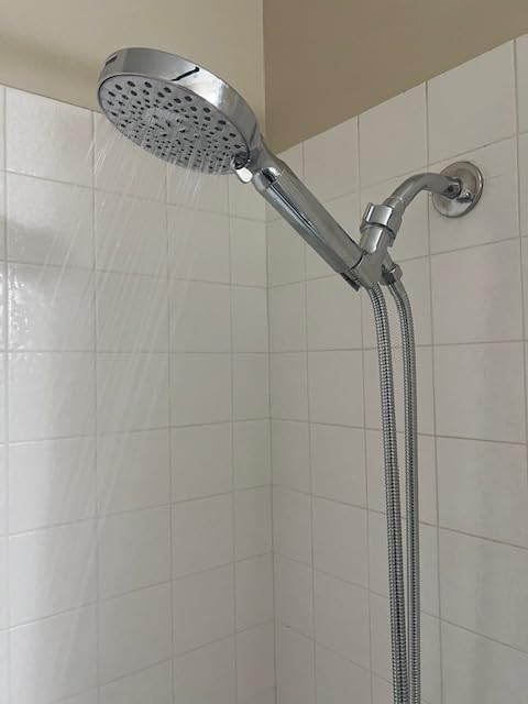 SR SUN RISE Filtered Shower Head with Handheld High Pressure 9 Spray Mode Showerhead Detachable Shower Head Water Softener Filters Beads for Hard Water Remove Chlorine 1 Filter Bright Silver customer photo 1
