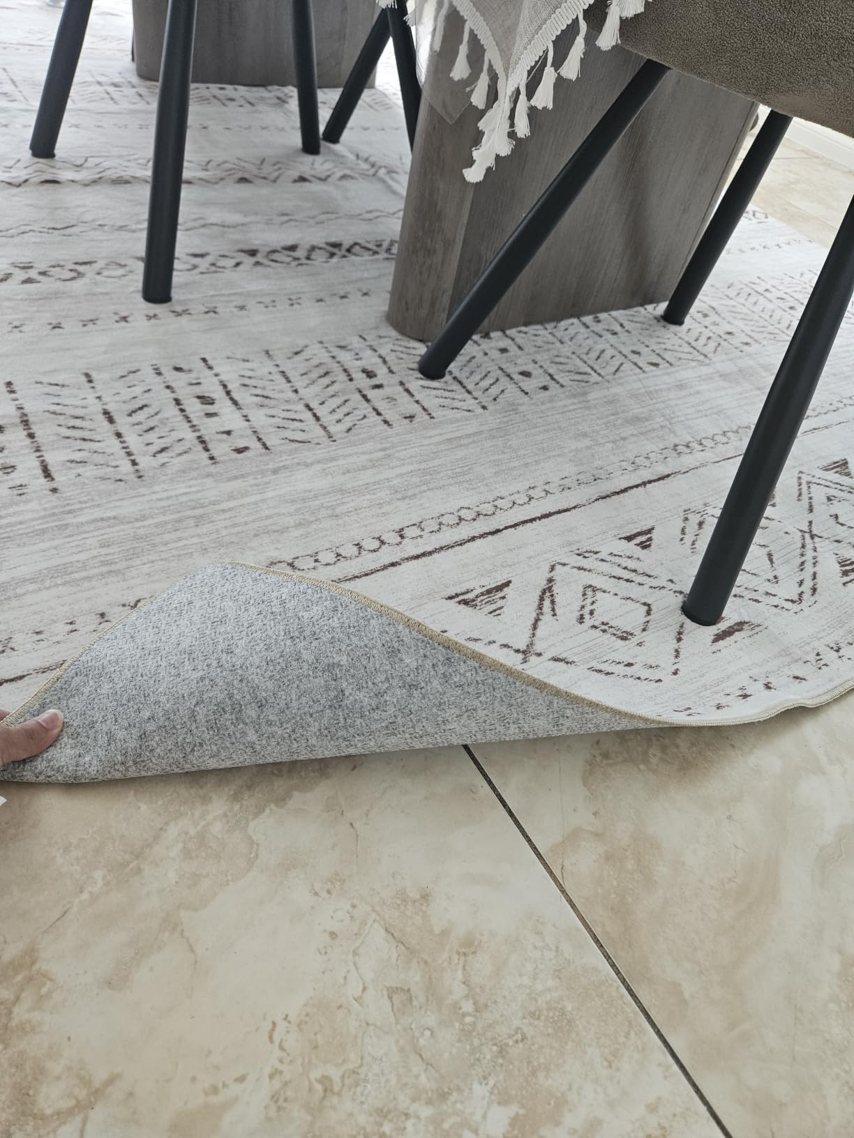 cotiled Washable Area Rugs Boho Living Room Rug Non Slip customer photo 1