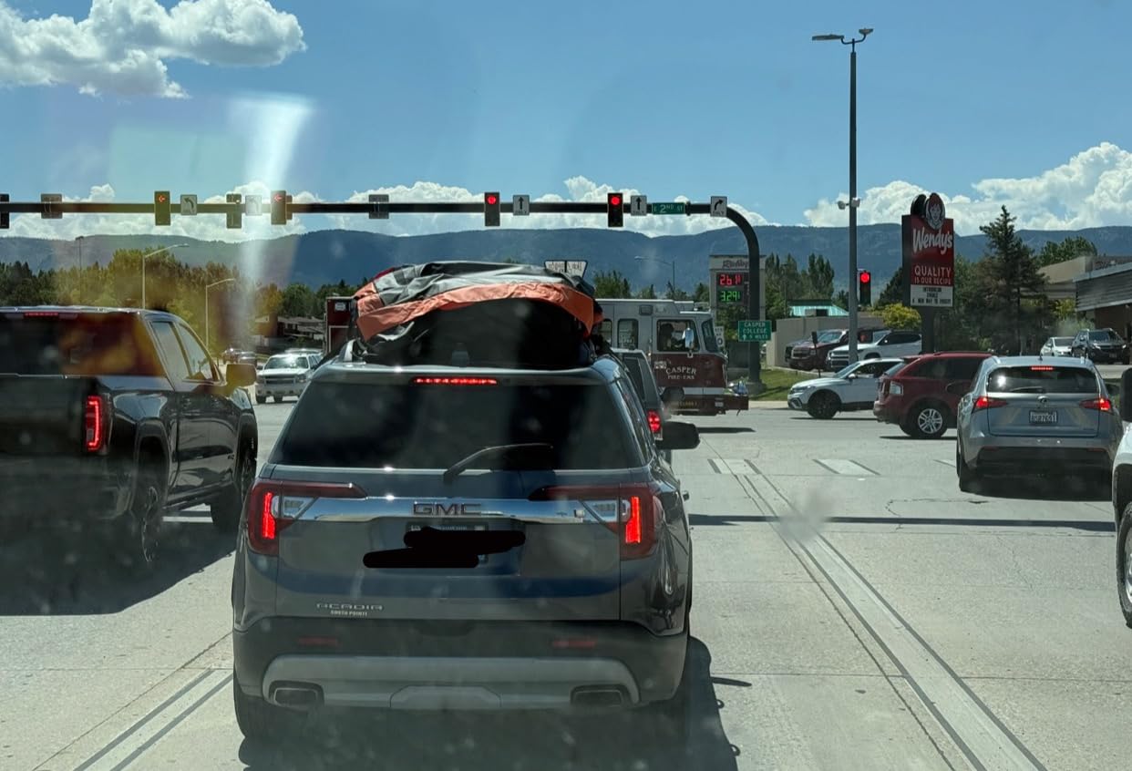 21 Cu Ft Car Rooftop Cargo Bag, Waterproof Soft Roof Top Luggage Carrier customer photo 2