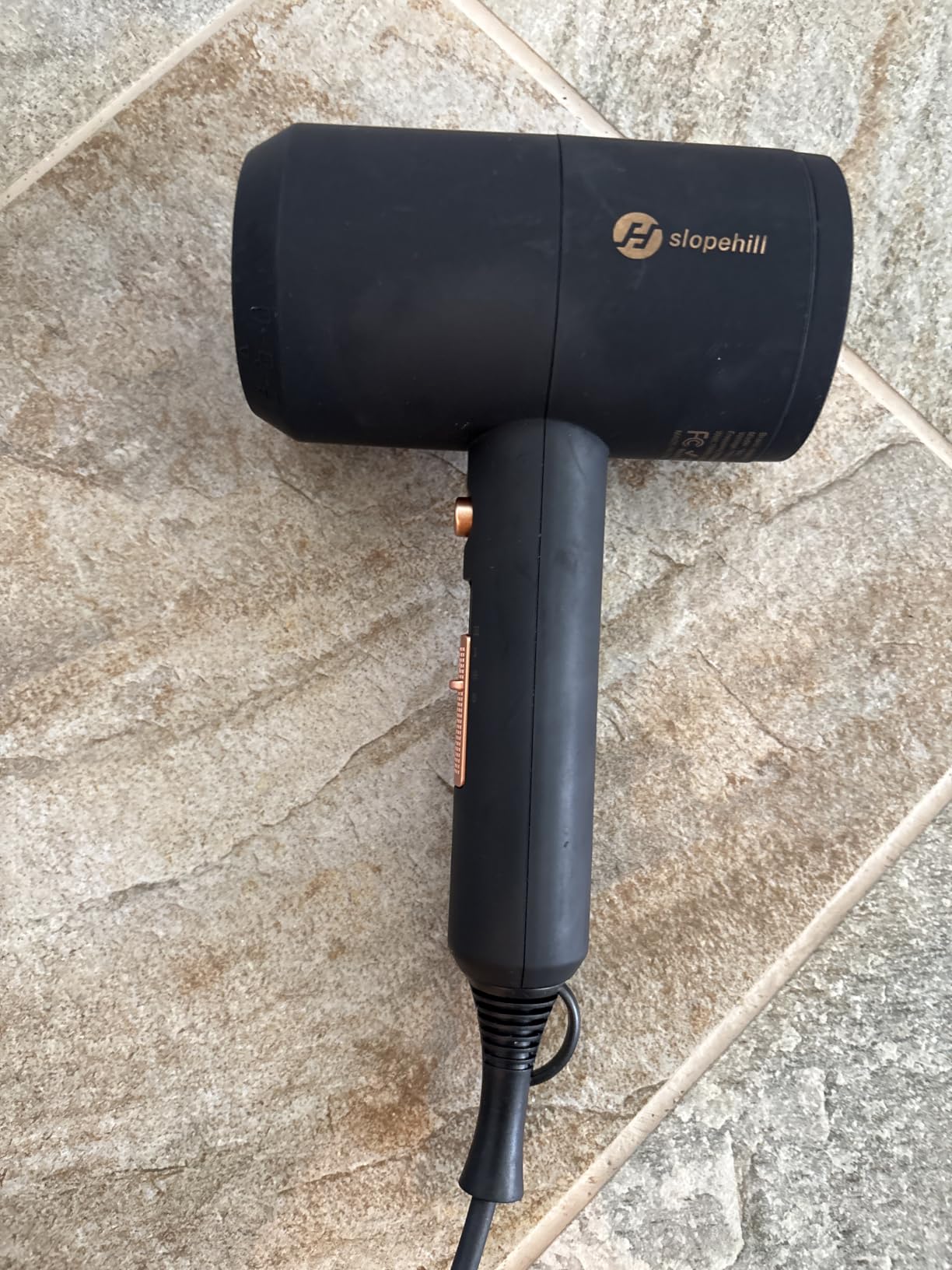 Slopehill Professional Ionic Hair Dryer, Powerful 1800W Fast Drying Low Noise Blow Dryer with 2 Concentrator Nozzle 1 Diffuser Attachments for Home Salon Travel (Matte Blue) customer photo 1