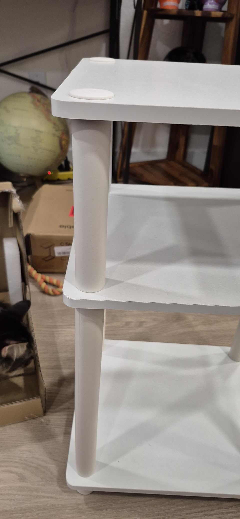 Furinno JUST Toolless 3-Tier Night Stand, Open Storage, Americano customer photo 2
