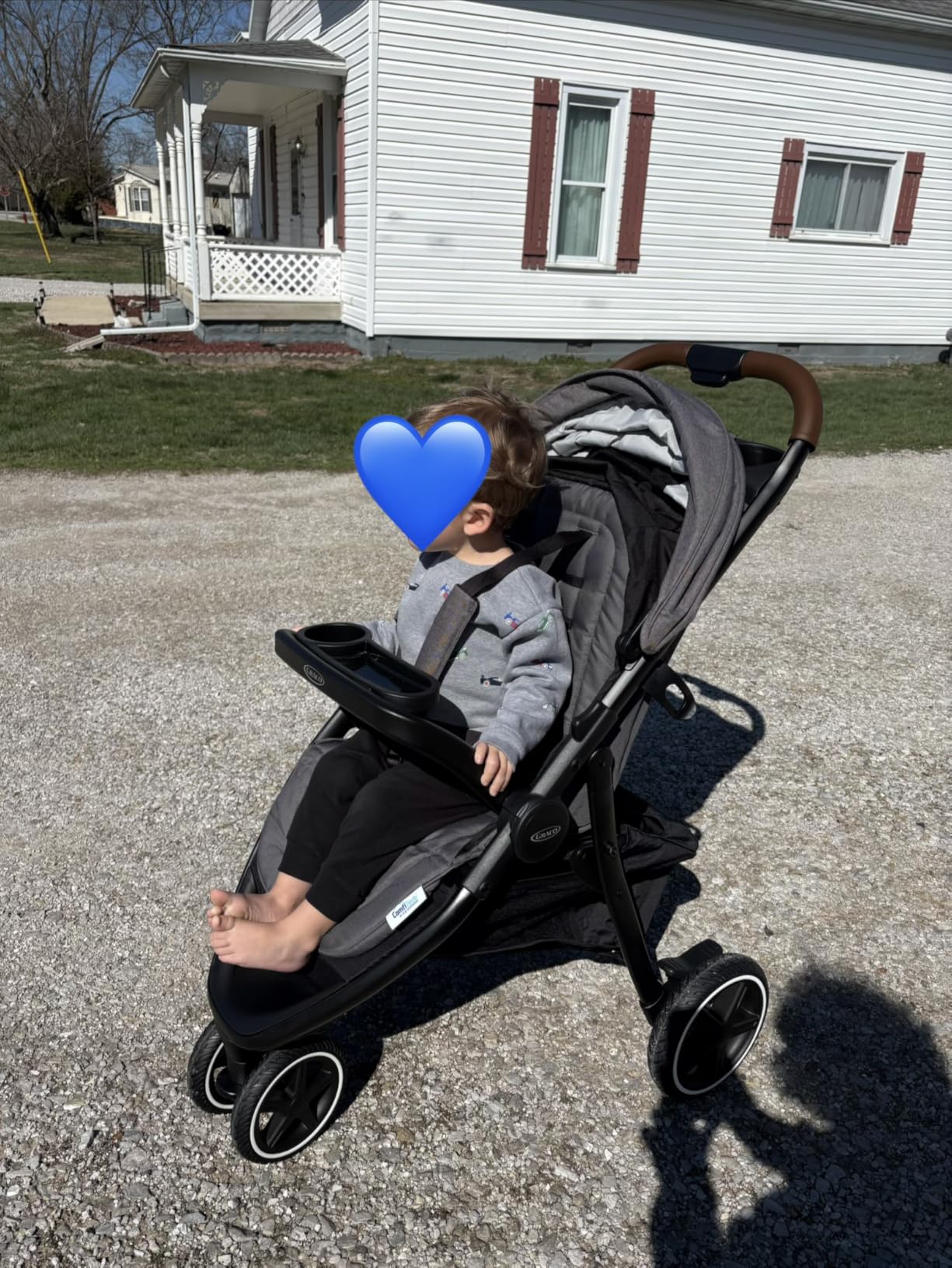 Graco Outpace LX All-Terrain 3-Wheel Baby Stroller, Cohen €” Compatible for Travel System, Easy One-Hand Fold, in-Seat Suspension for Comfortable Ride, Never-Flat Rubber Tires customer photo 2