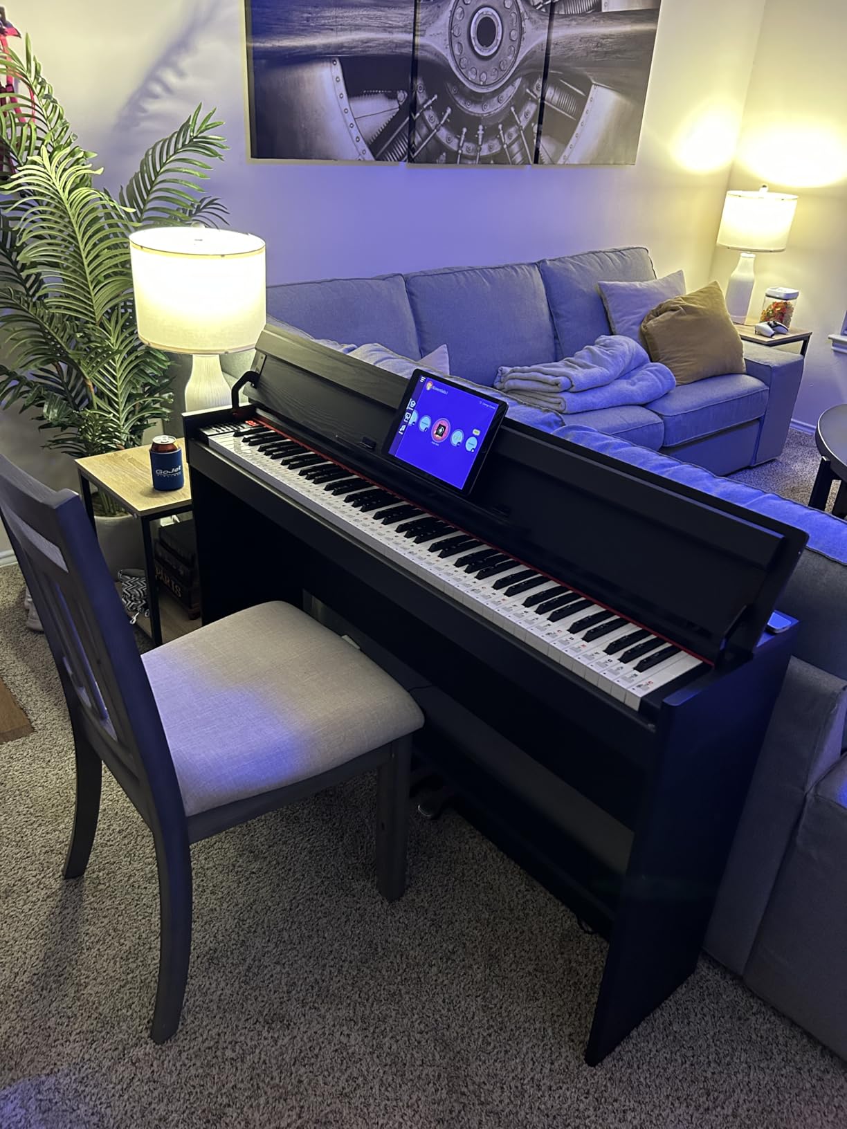 WENCAI Digital Piano 88 Key Full Size Keyboard for Beginners, Black customer photo 1