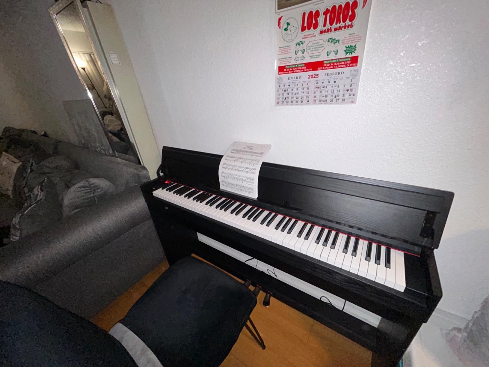 WENCAI Digital Piano 88 Key Full Size Keyboard for Beginners, Black customer photo 2