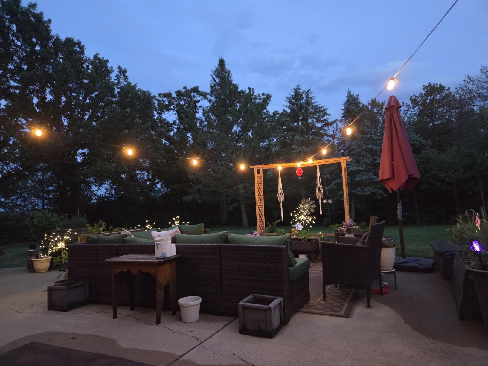 Tenmiro 200FT Outdoor String Lights, Ultra Long LED Patio Lights with Shatterproof High Brightness S11 Edison Bulbs, Outside Hanging Light Waterproof for Backyard Deck Porch Party Decor 2700K customer photo 2