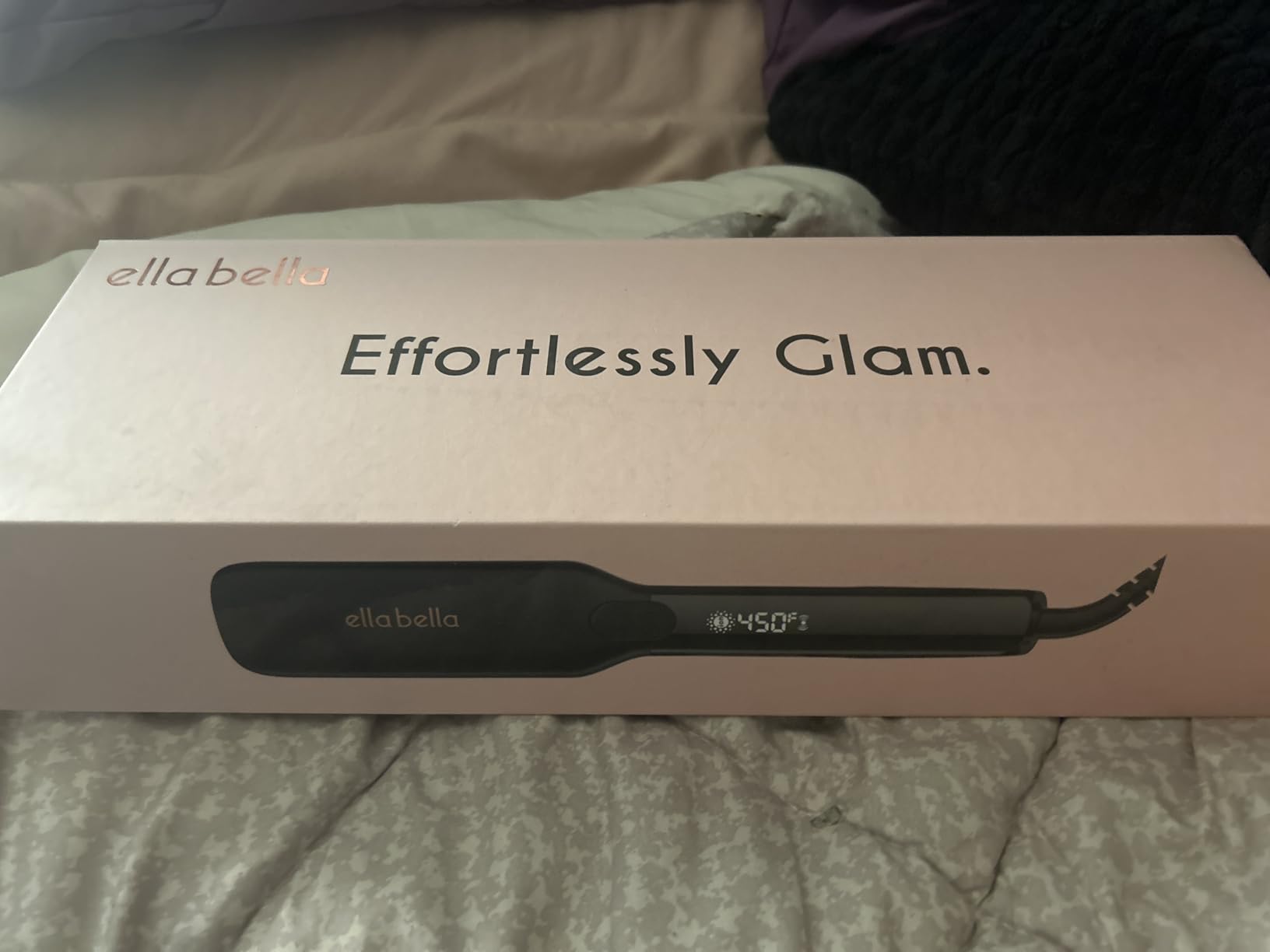 ELLA BELLA® Titanium Flat Iron Hair Straightener Large with Infrared customer photo 2