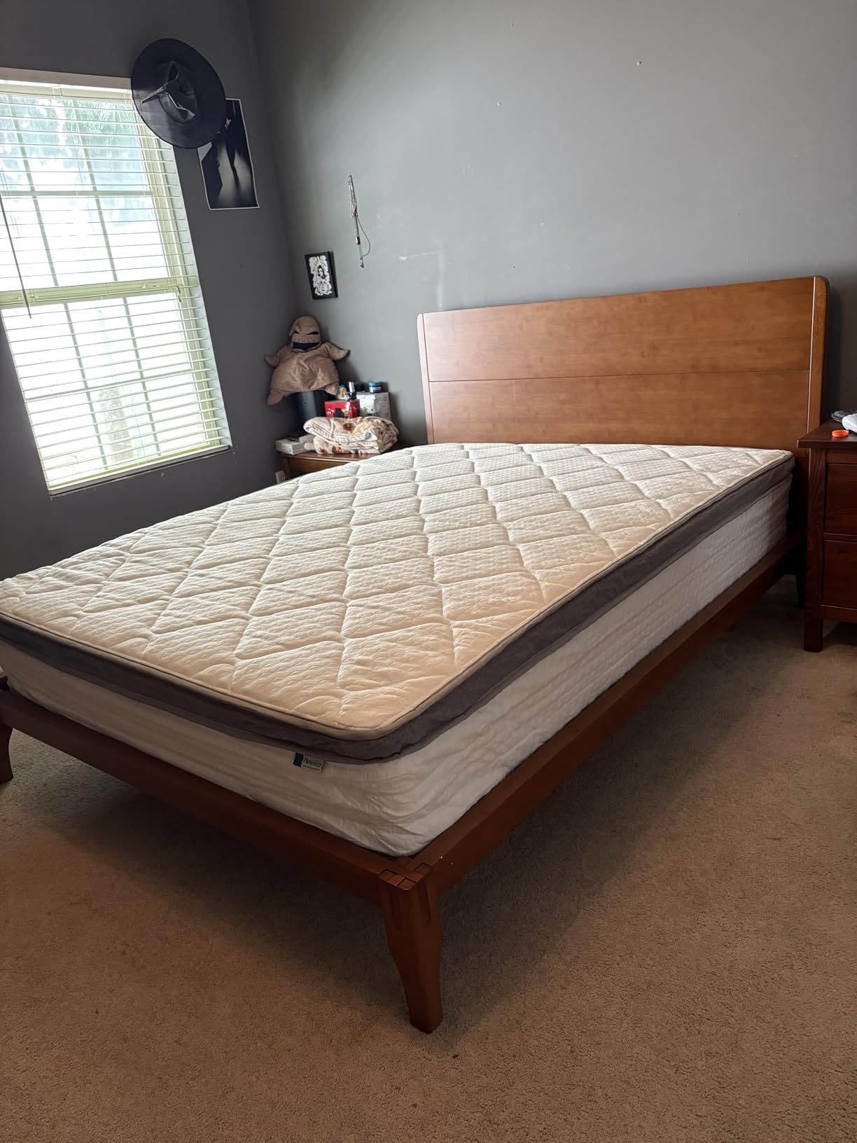 Novilla Queen Mattress, 12 Inch Hybrid Mattress Queen with Comfort Foam|Innerspring Pillow Top Mattresses in a Box, Pressure & Pain Relief, Soft Feel but Supportive, CertiPUR-US customer photo 2