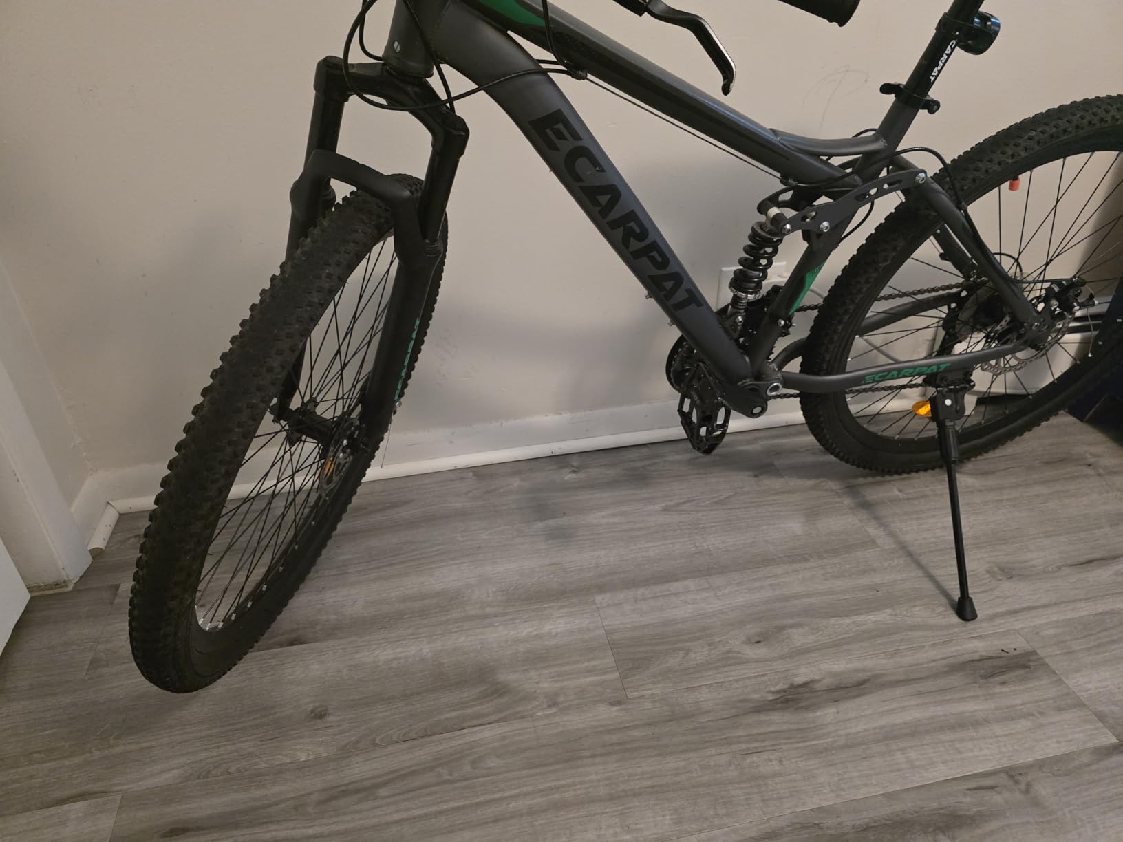 Ecarpat 24/26 Inch Wheel Mountain Bike, 21 Speed MTB Bike with Full Suspension, Steel Frame and Dual Disc Brakes, Adult Mens Outdoor Cycling Mountain Bicycle customer photo 2