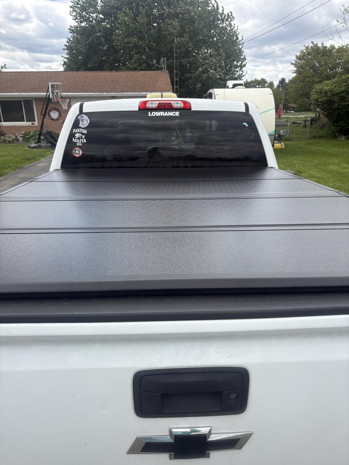 KUIPERAUTO 5.8FT Quad Hard Truck Bed Tonneau Cover Compatible for 2019-2025 2026 Chevrolet Silverado GMC Sierra 1500 (2019 New Body) - 69.6 inch - W/o Multi-Flex Tailgate and Carbonpro customer photo 1