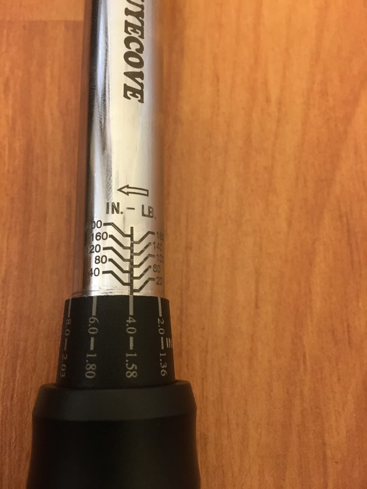 1/2-Inch Drive Click Torque Wrench, Dual-Direction Click Professional Torque Wrench 40-300FT.LB/54.2-406.8N.M, Dual Range Scales Graduated in FT.LB and N.M, Blue customer photo 1